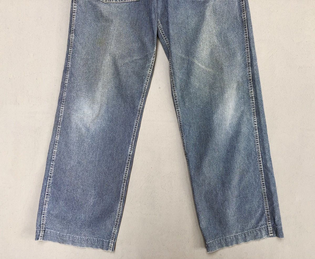 Japanese Brand Blue Way Hickory Stripes Workwear Pants Size US 30 / EU 46 - 3 Thumbnail