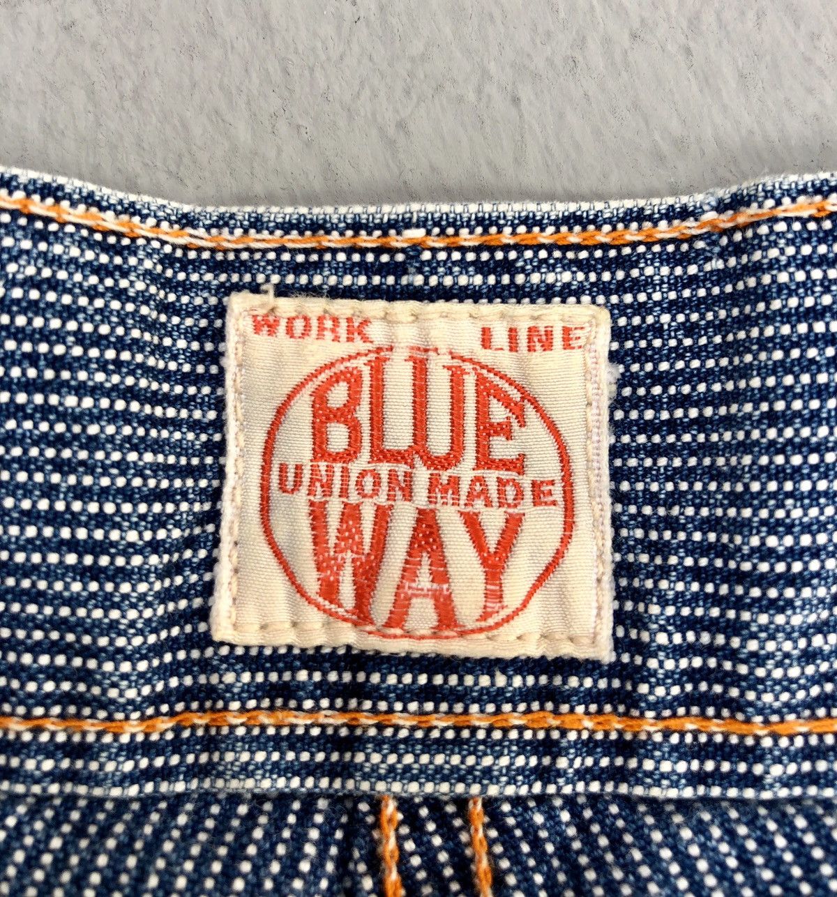 Japanese Brand Blue Way Hickory Stripes Workwear Pants Size US 30 / EU 46 - 8 Thumbnail