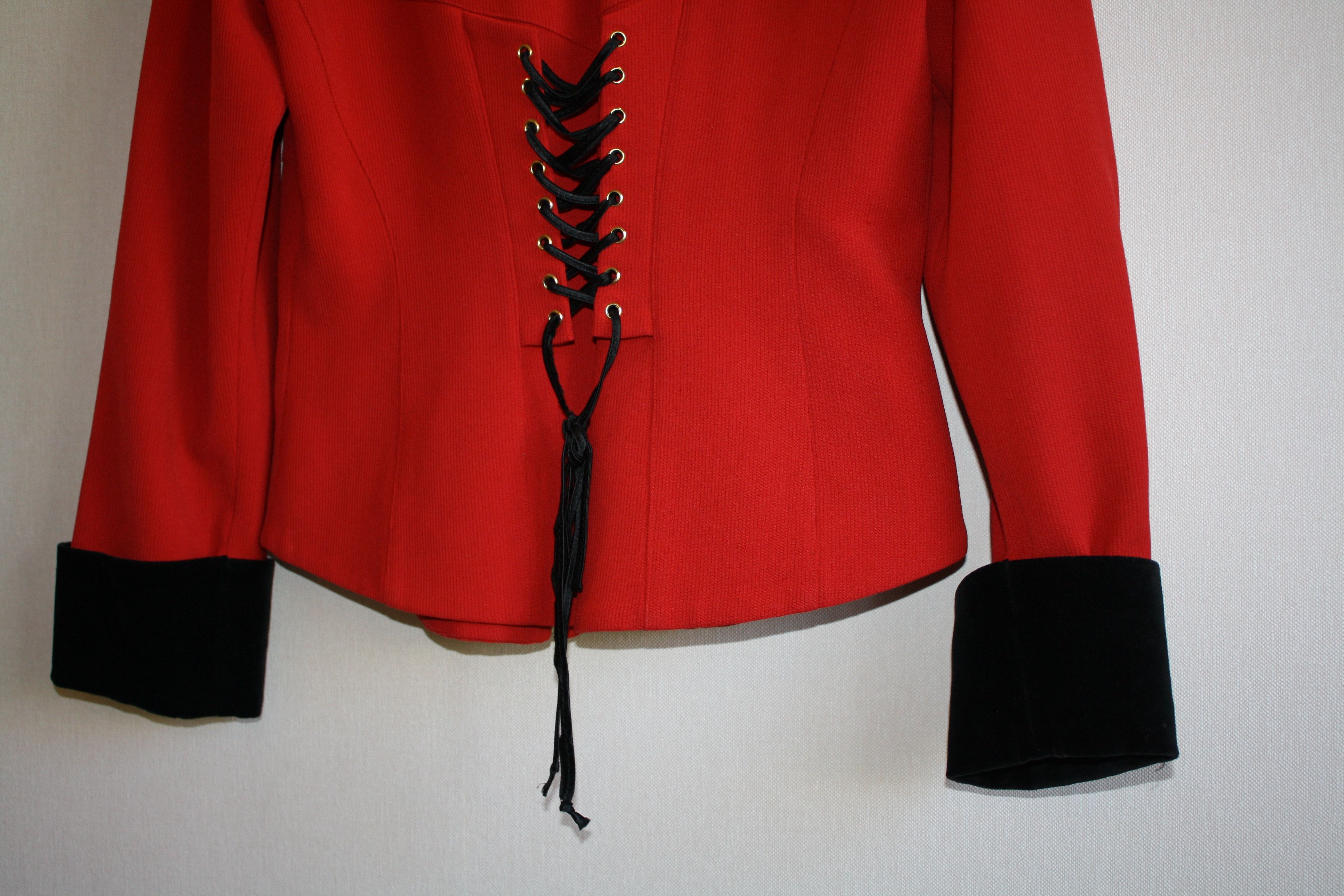 MCM MCM Vintage Red Avangard Jacket Blazer Zip Riri Size XS / US 0-2 / IT 36-38 - 11 Thumbnail