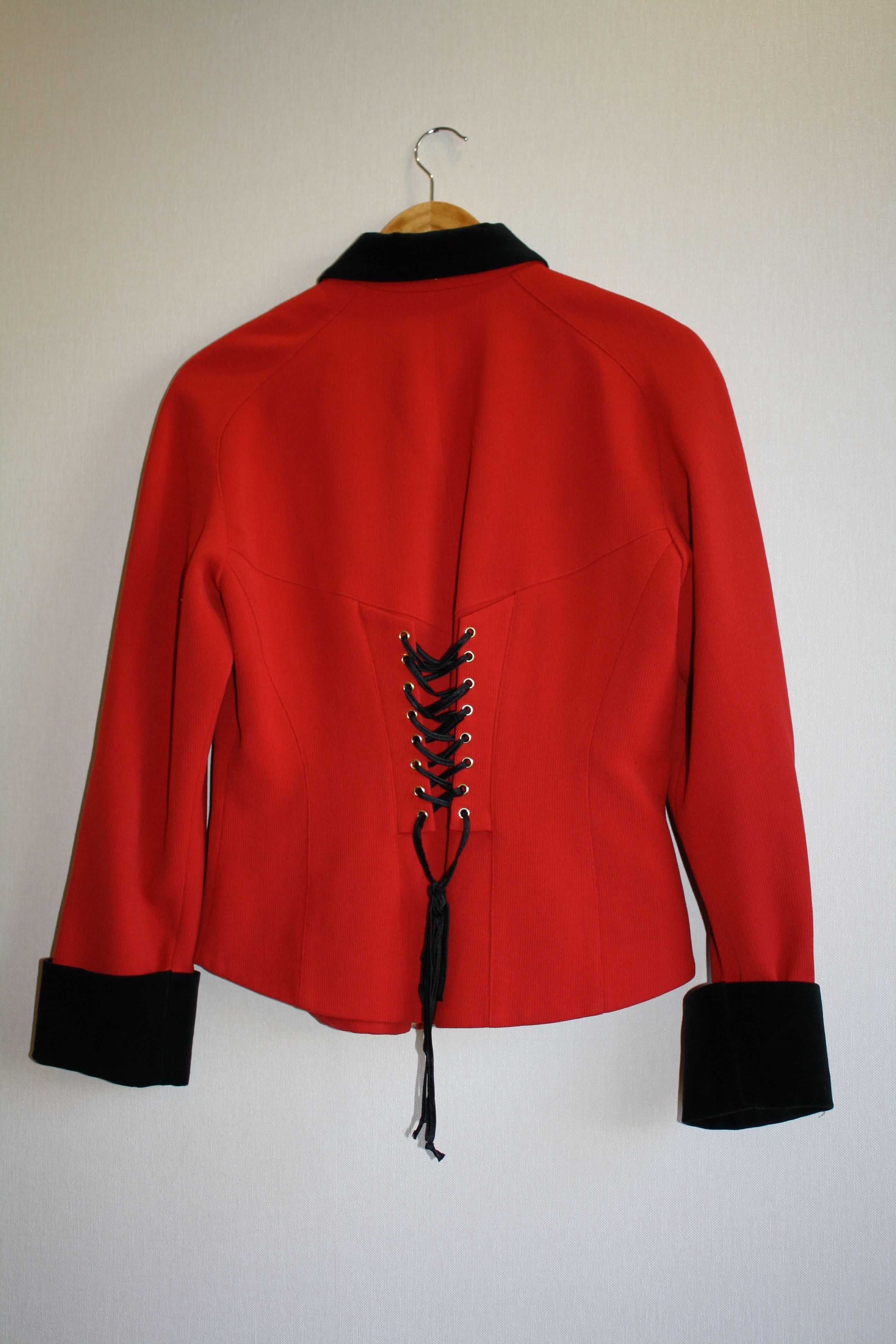 MCM MCM Vintage Red Avangard Jacket Blazer Zip Riri Size XS / US 0-2 / IT 36-38 - 2 Thumbnail