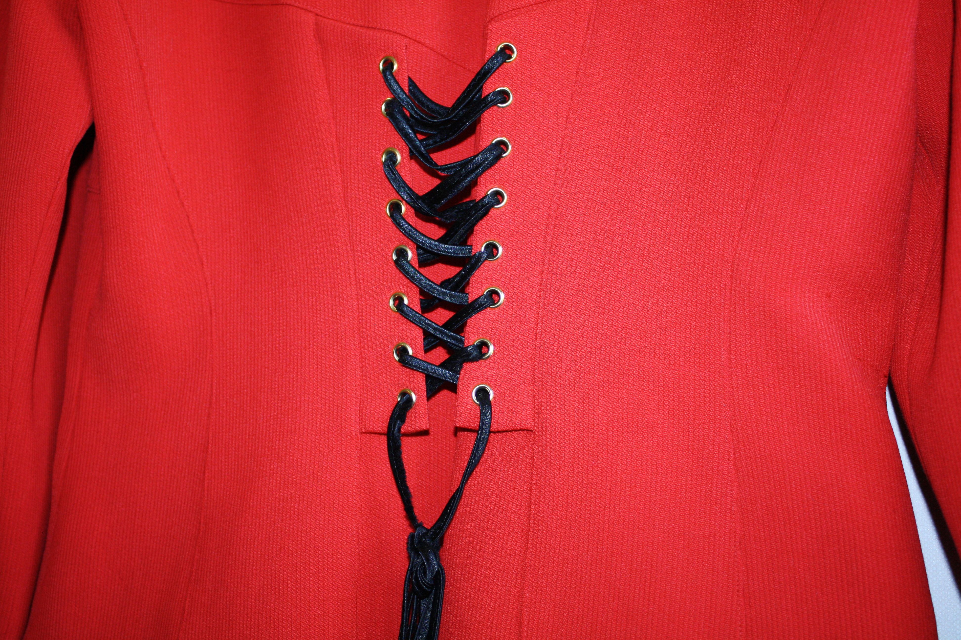 MCM MCM Vintage Red Avangard Jacket Blazer Zip Riri Size XS / US 0-2 / IT 36-38 - 12 Thumbnail