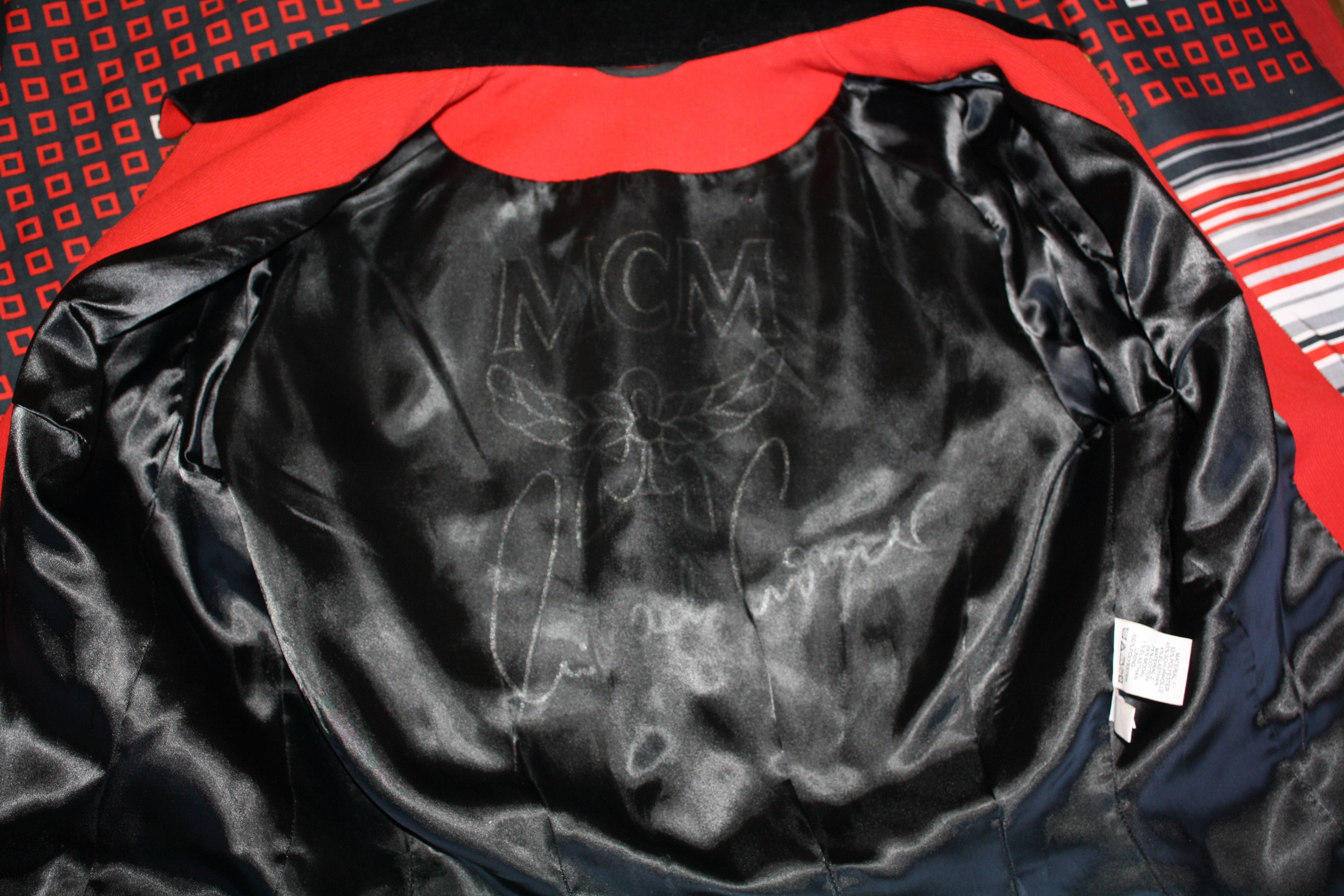 MCM MCM Vintage Red Avangard Jacket Blazer Zip Riri Size XS / US 0-2 / IT 36-38 - 17 Thumbnail