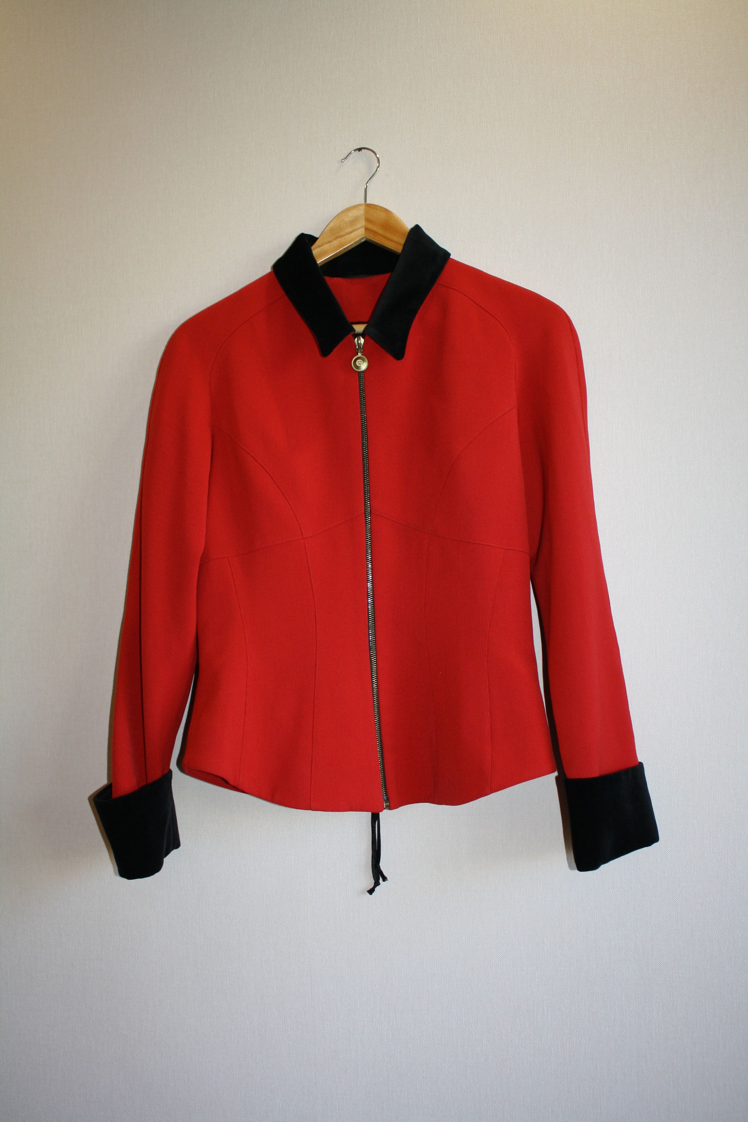 MCM MCM Vintage Red Avangard Jacket Blazer Zip Riri Size XS / US 0-2 / IT 36-38 - 1 Thumbnail