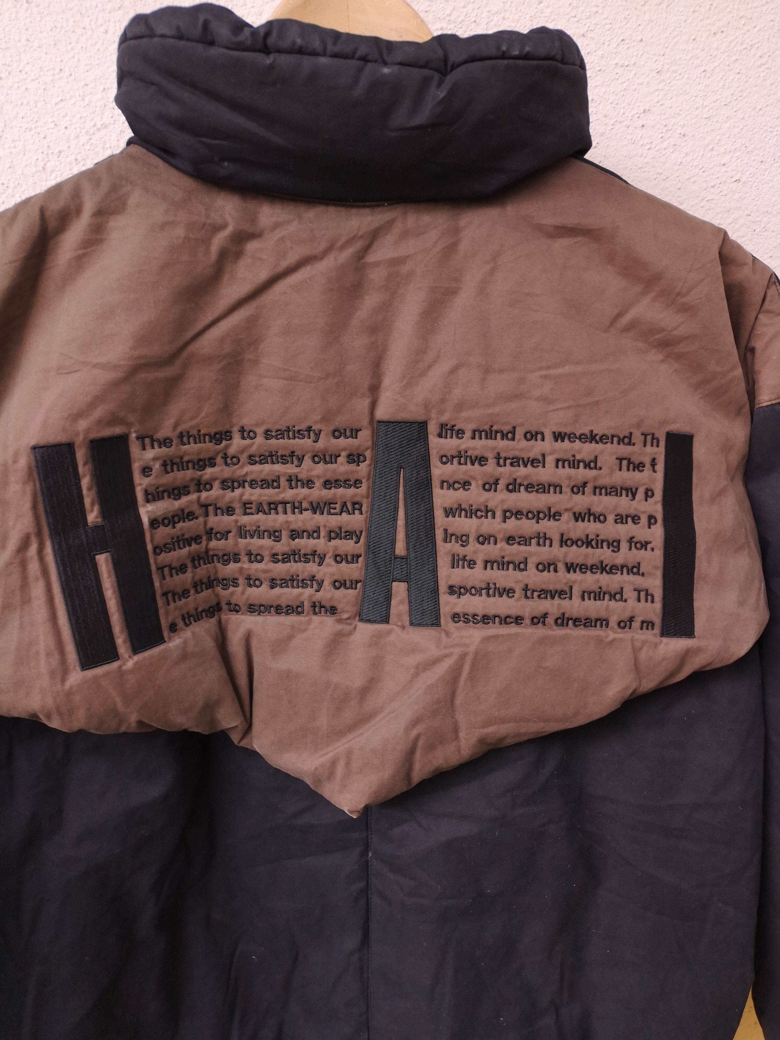 Hai Sporting Gear × Issey Miyake Vintage ISSEY MIYAKE HAI SPORTING GEAR Script Puffer Jacket Size US L / EU 52-54 / 3 - 3 Thumbnail
