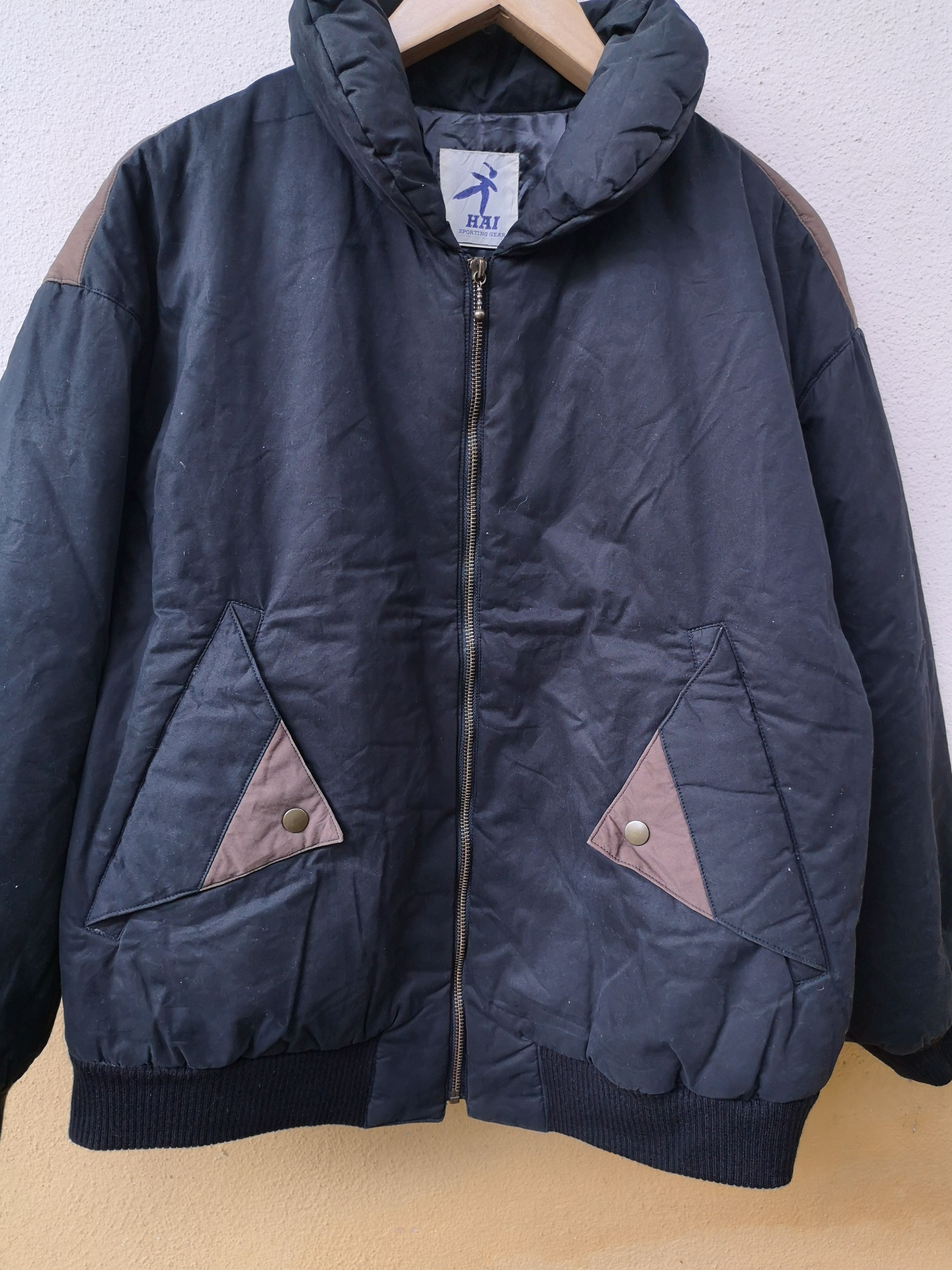 Hai Sporting Gear × Issey Miyake Vintage ISSEY MIYAKE HAI SPORTING GEAR Script Puffer Jacket Size US L / EU 52-54 / 3 - 6 Thumbnail