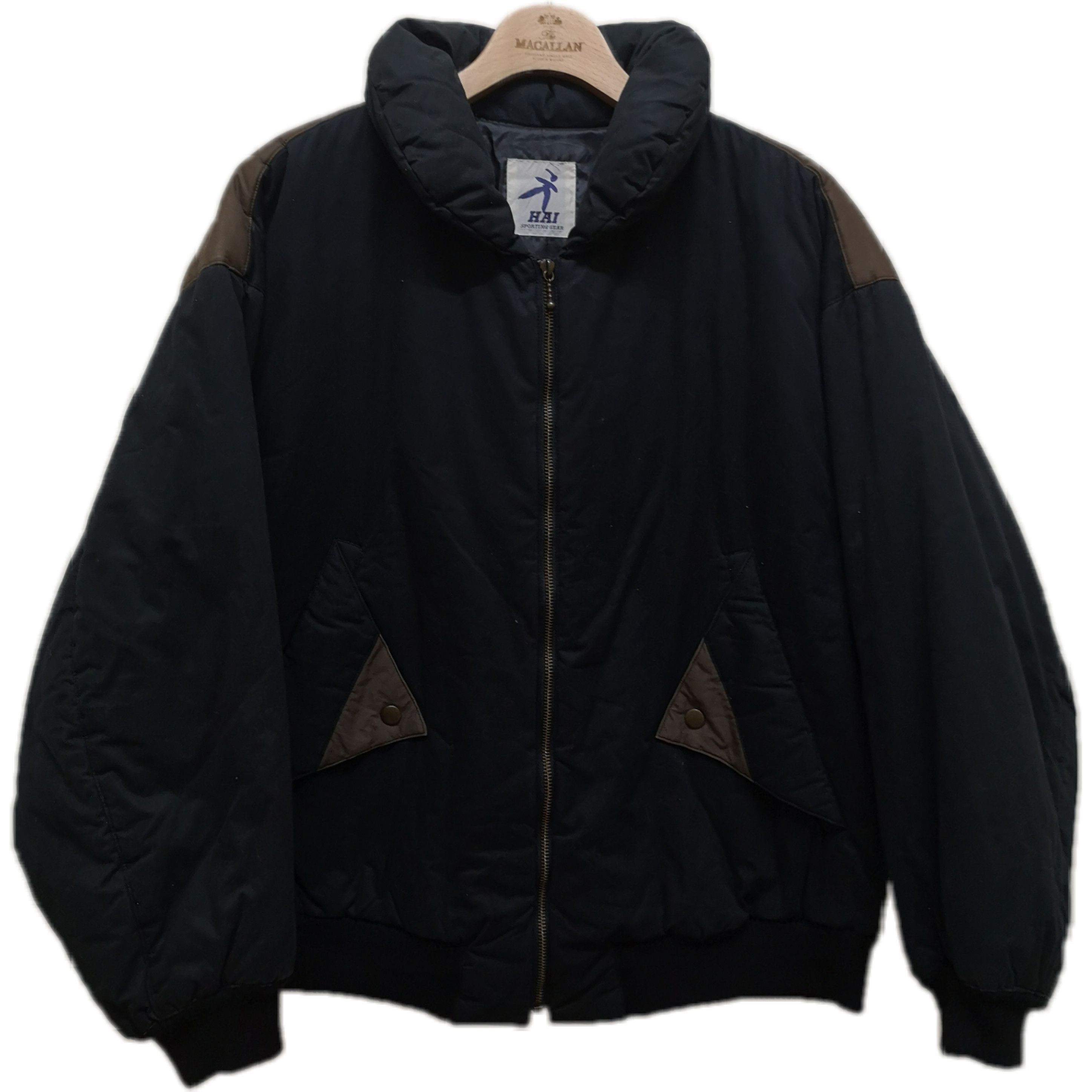 Hai Sporting Gear × Issey Miyake Vintage ISSEY MIYAKE HAI SPORTING GEAR Script Puffer Jacket Size US L / EU 52-54 / 3 - 2 Thumbnail