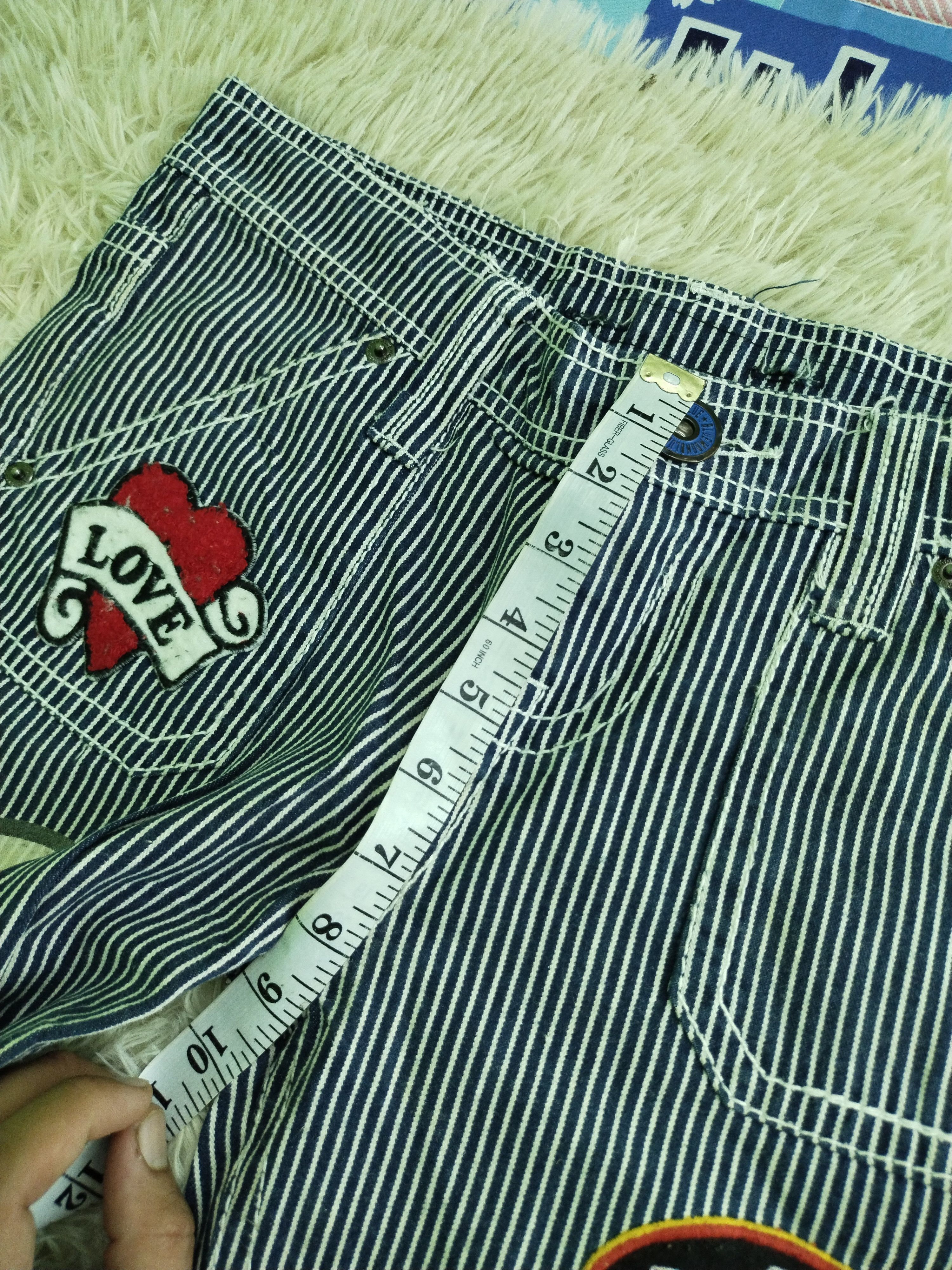 Japanese Brand Vintage Blue Moon Blue Patchwork Design Jeans Size US 33 - 20 Thumbnail