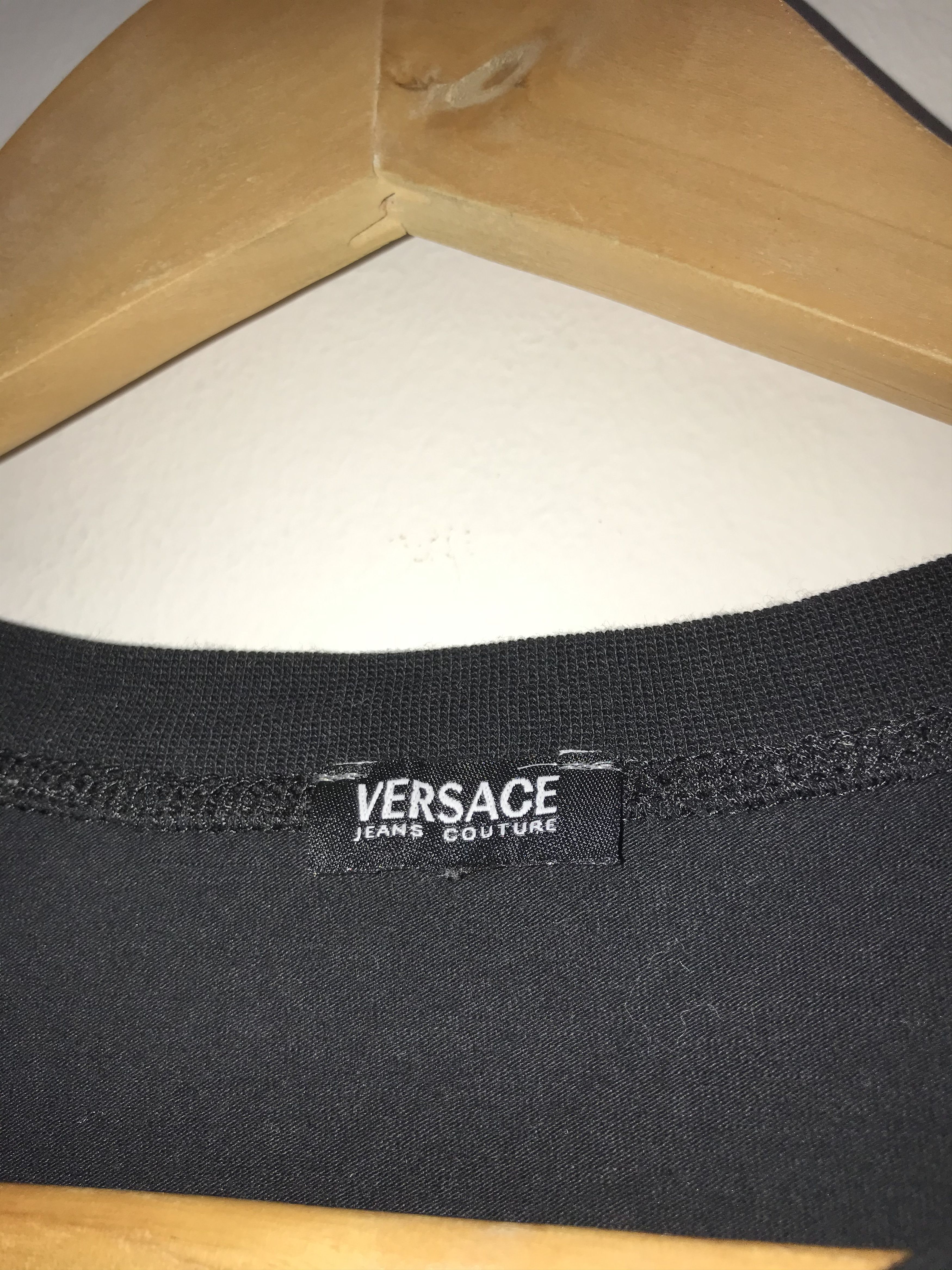 Versace Vintage Versace Jeans Couture Black Big Logo Longsleeve Size M / US 6-8 / IT 42-44 - 10 Thumbnail