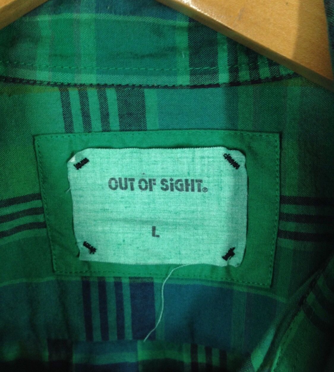 Japanese Brand Out Of Sight Shirts Button Ups Size US L / EU 52-54 / 3 - 7 Thumbnail