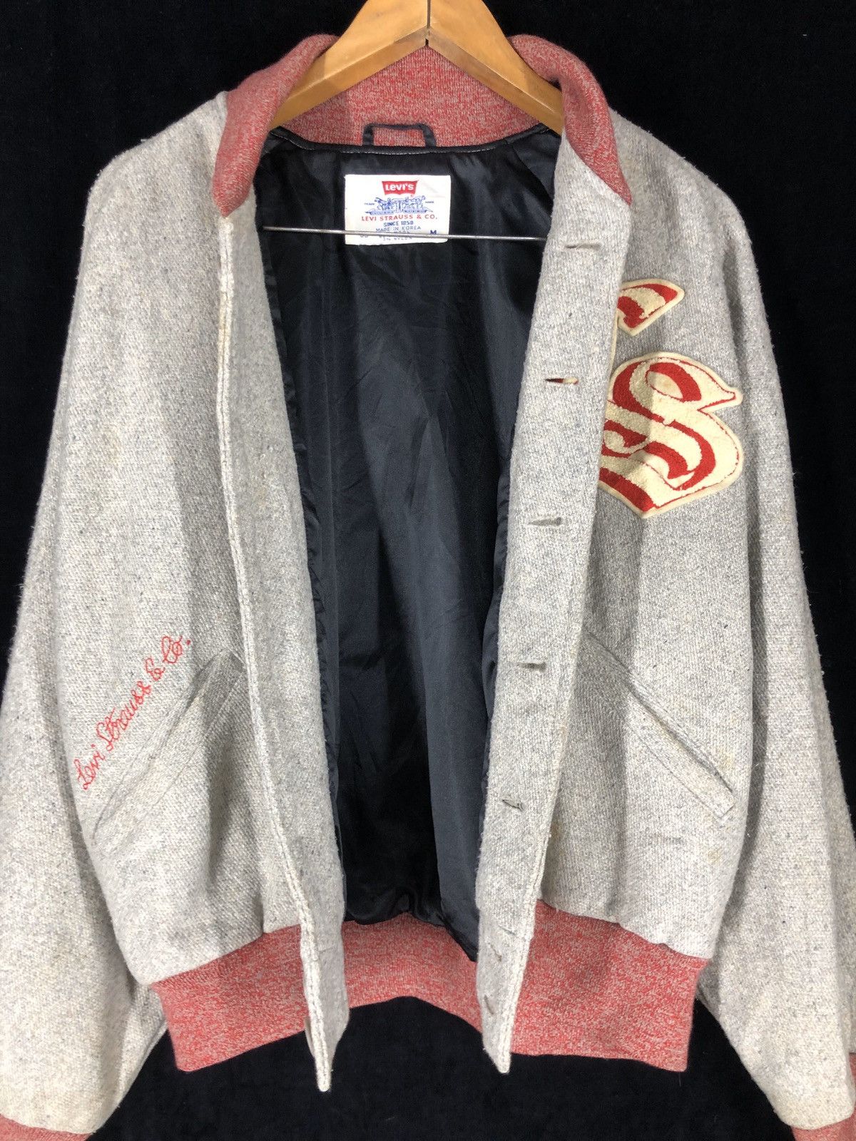 Levi's Vintage Clothing × Vintage Vintage Levi's Varsity Wool Jacket - Size M (70305-9753) Size US M / EU 48-50 / 2 - 3 Thumbnail