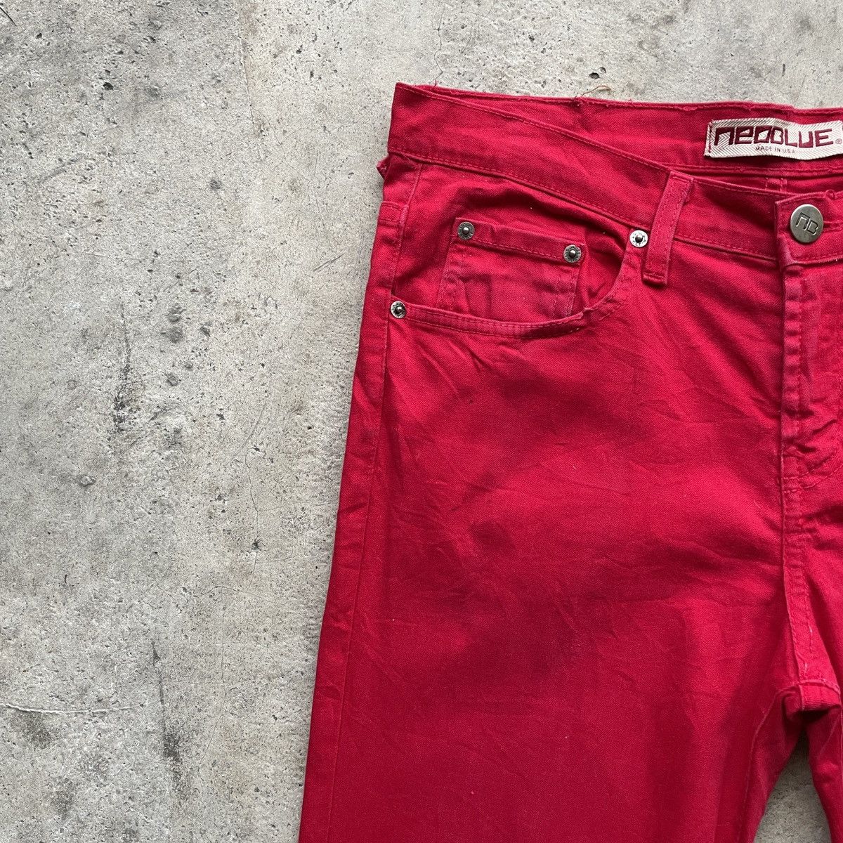Vintage Vintage NEBLUE Made In Usa Red Trousers Casual Pants W32 Size US 32 / EU 48 - 4 Thumbnail