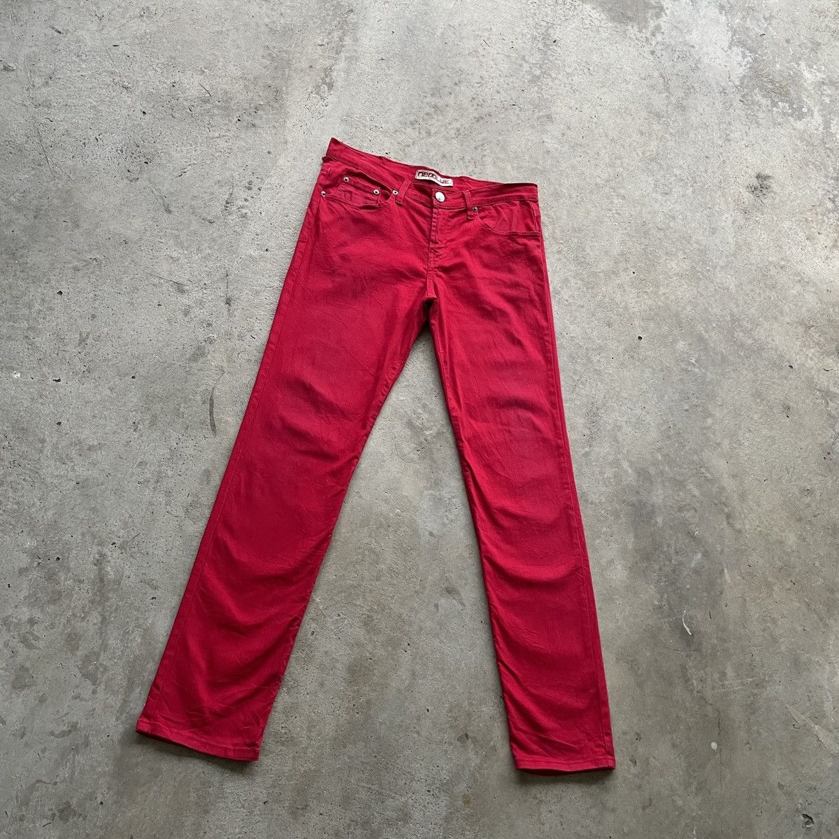 Vintage Vintage NEBLUE Made In Usa Red Trousers Casual Pants W32 Size US 32 / EU 48 - 1 Thumbnail