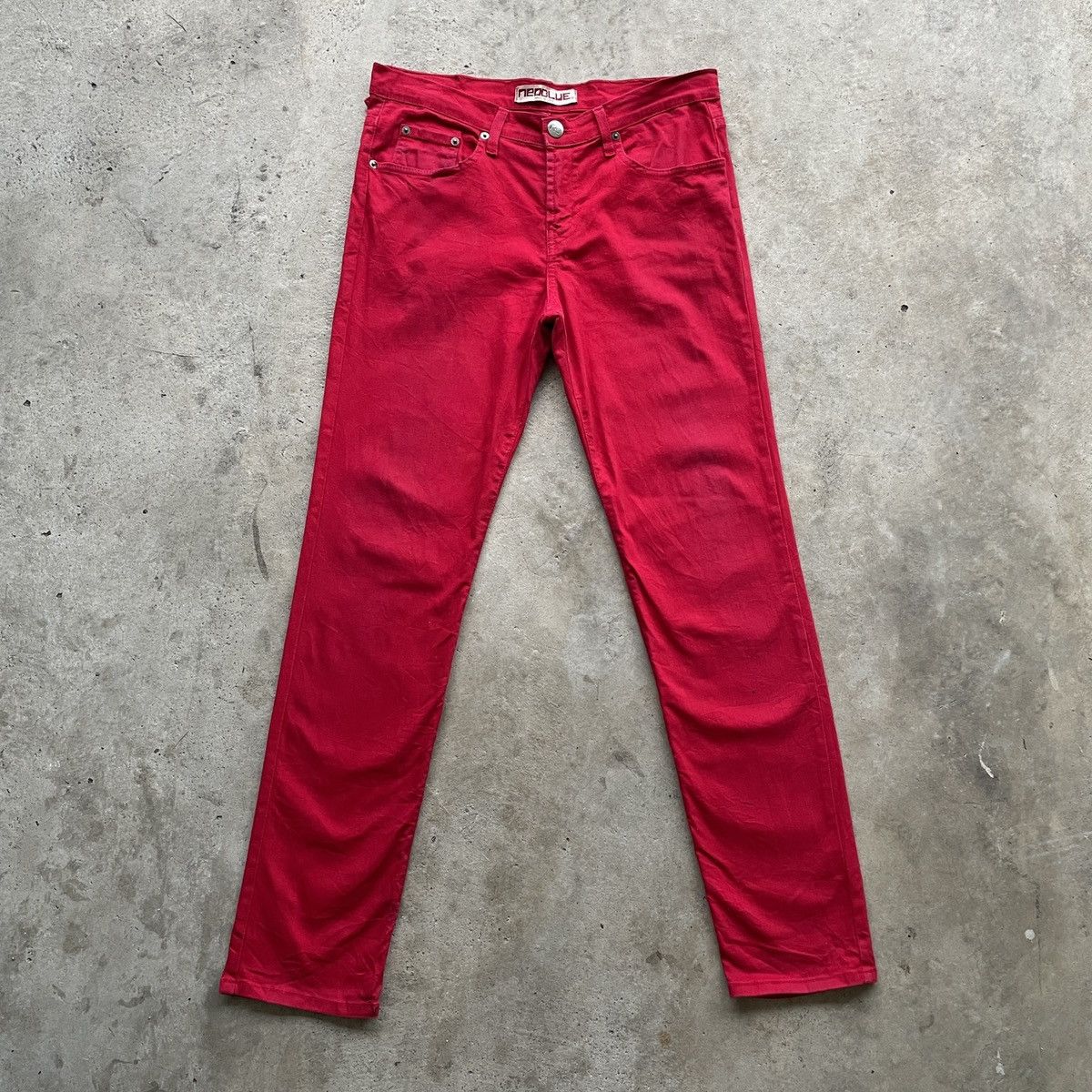 Vintage Vintage NEBLUE Made In Usa Red Trousers Casual Pants W32 Size US 32 / EU 48 - 2 Thumbnail