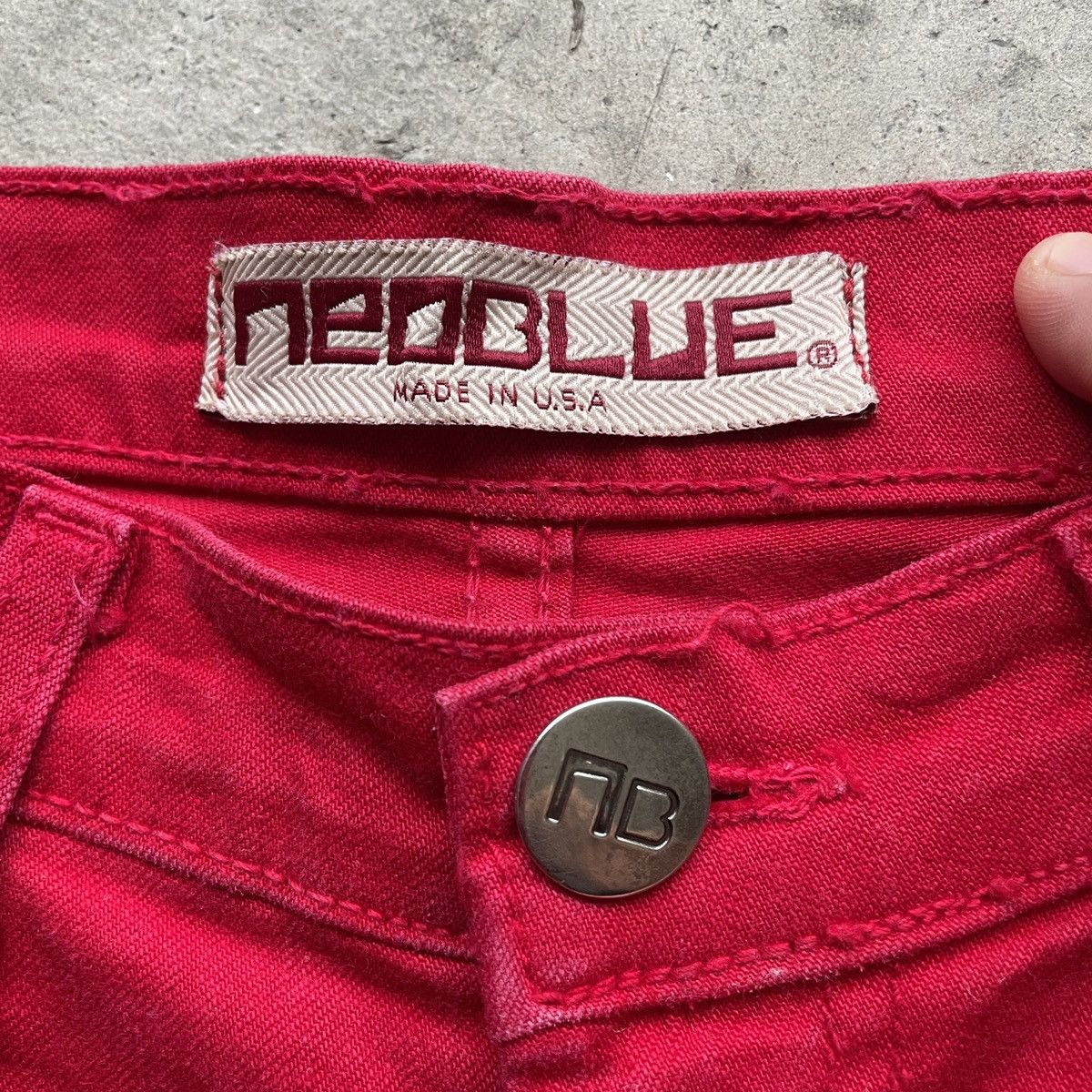Vintage Vintage NEBLUE Made In Usa Red Trousers Casual Pants W32 Size US 32 / EU 48 - 7 Thumbnail