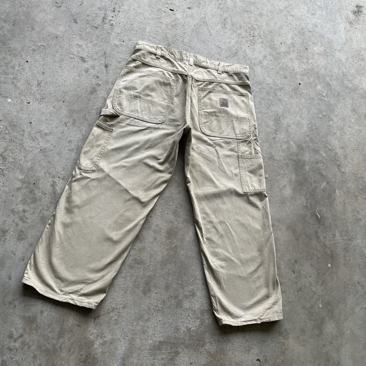 image of Distressed VTG Carhartt Faded Workwear Multipocket Pants, Men's (Size 34)