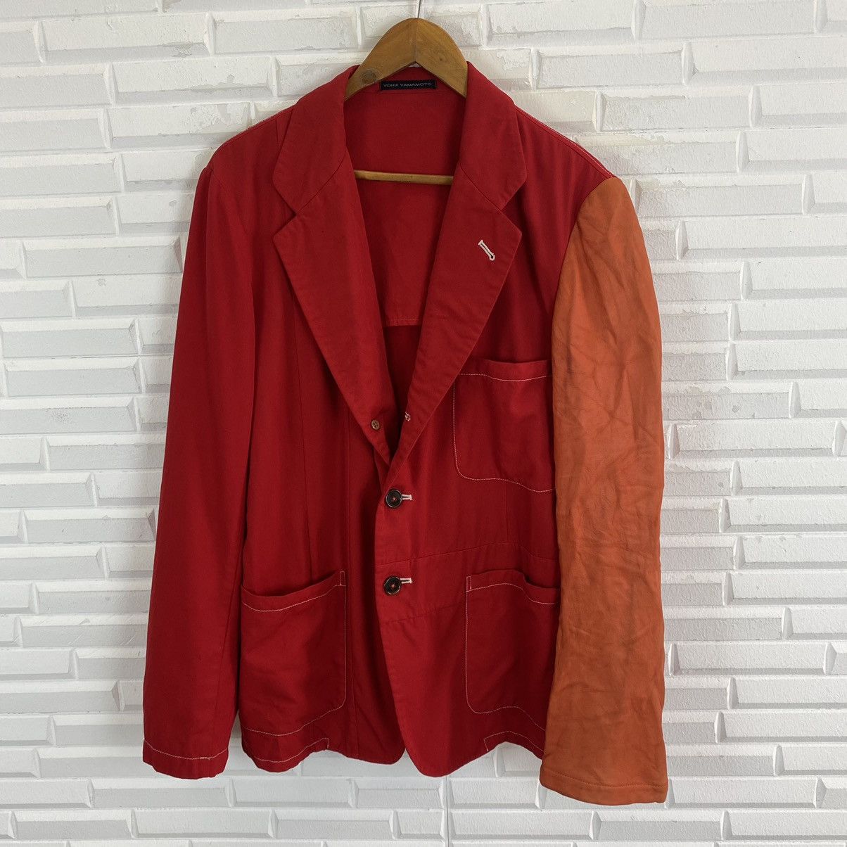 Yohji Yamamoto ☀️Y'S YOHJI YAMAMOTO LEATHER SLEEVE JACKET Size US M / EU 48-50 / 2 - 4 Thumbnail