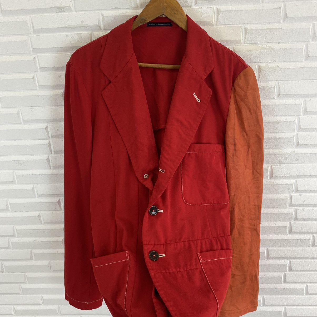 Yohji Yamamoto ☀️Y'S YOHJI YAMAMOTO LEATHER SLEEVE JACKET Size US M / EU 48-50 / 2 - 9 Thumbnail