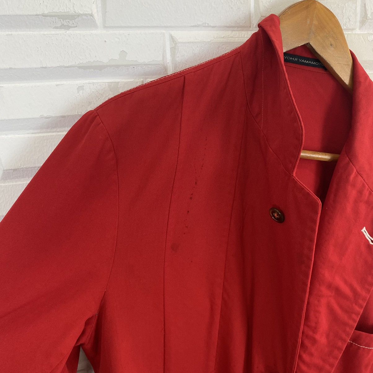 Yohji Yamamoto ☀️Y'S YOHJI YAMAMOTO LEATHER SLEEVE JACKET Size US M / EU 48-50 / 2 - 11 Thumbnail