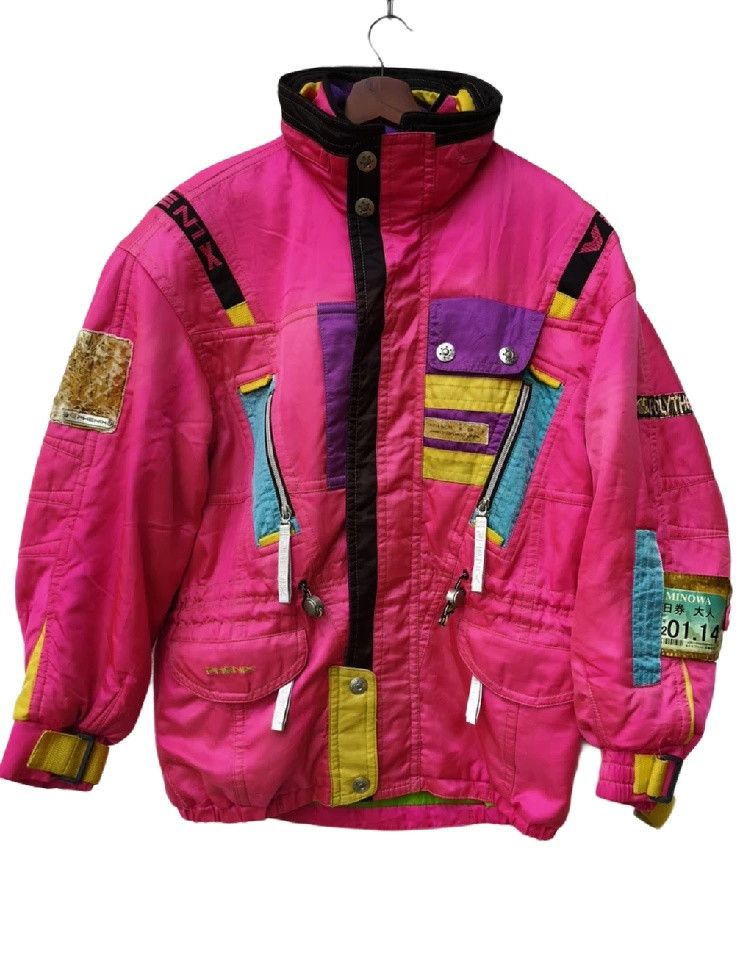 image of Offer Vintage Phenix Multicolor Mountain Skiwear Jackey, Men's (Size Large)