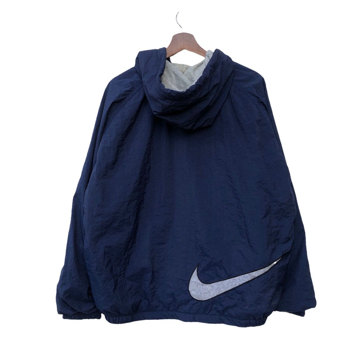 Nike 📣VINTAGE NIKE BIG SWOOSH EARLY 00s HOODIE JACKET Size US M / EU 48-50 / 2 - 1 Thumbnail