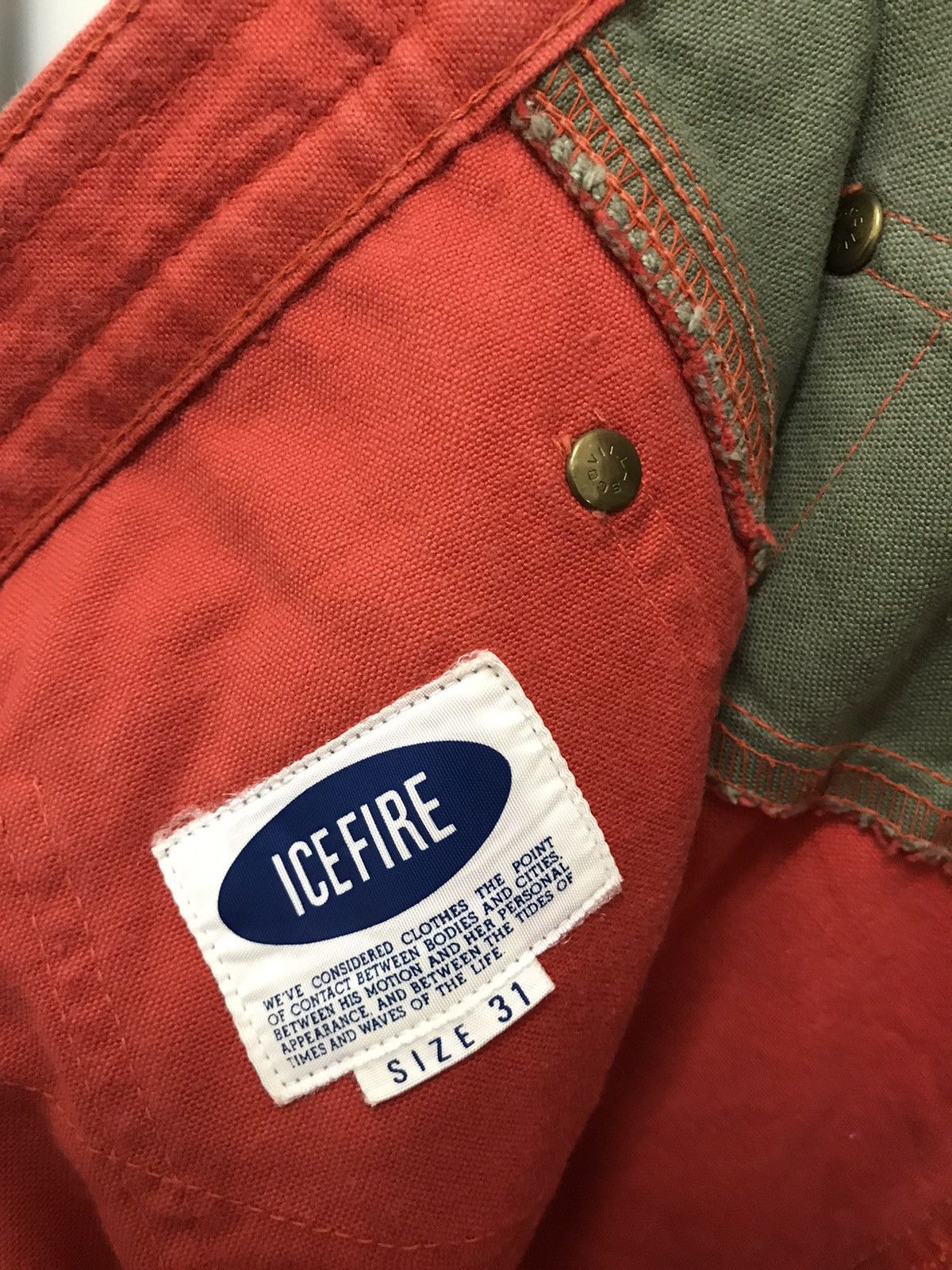 Japanese Brand Japanese Brand Ice Fire Double Front Pants Size US 31 - 9 Thumbnail