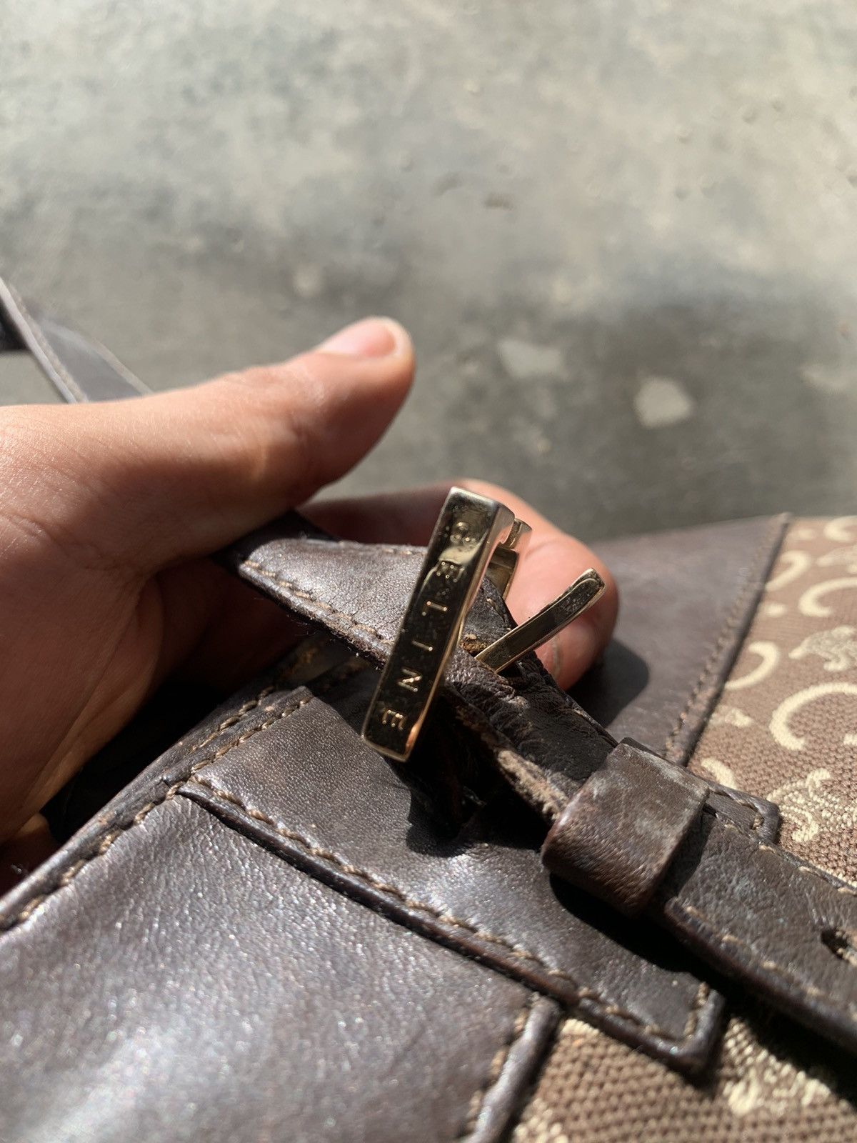 Celine Vintage Celine monogram bag Size ONE SIZE - 4 Thumbnail