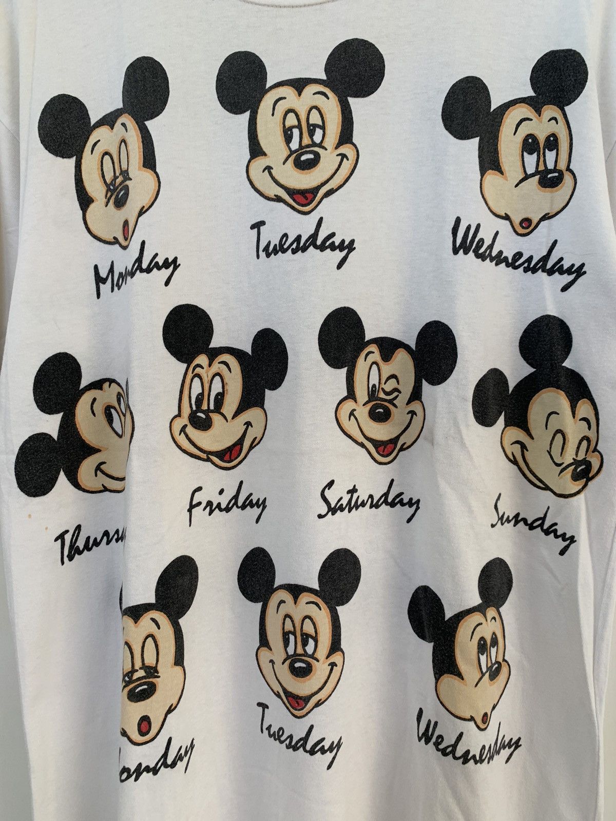 Vintage Vintage 90s Mickey Mouse Per Week T-Shirt Size US L / EU 52-54 / 3 - 3 Thumbnail