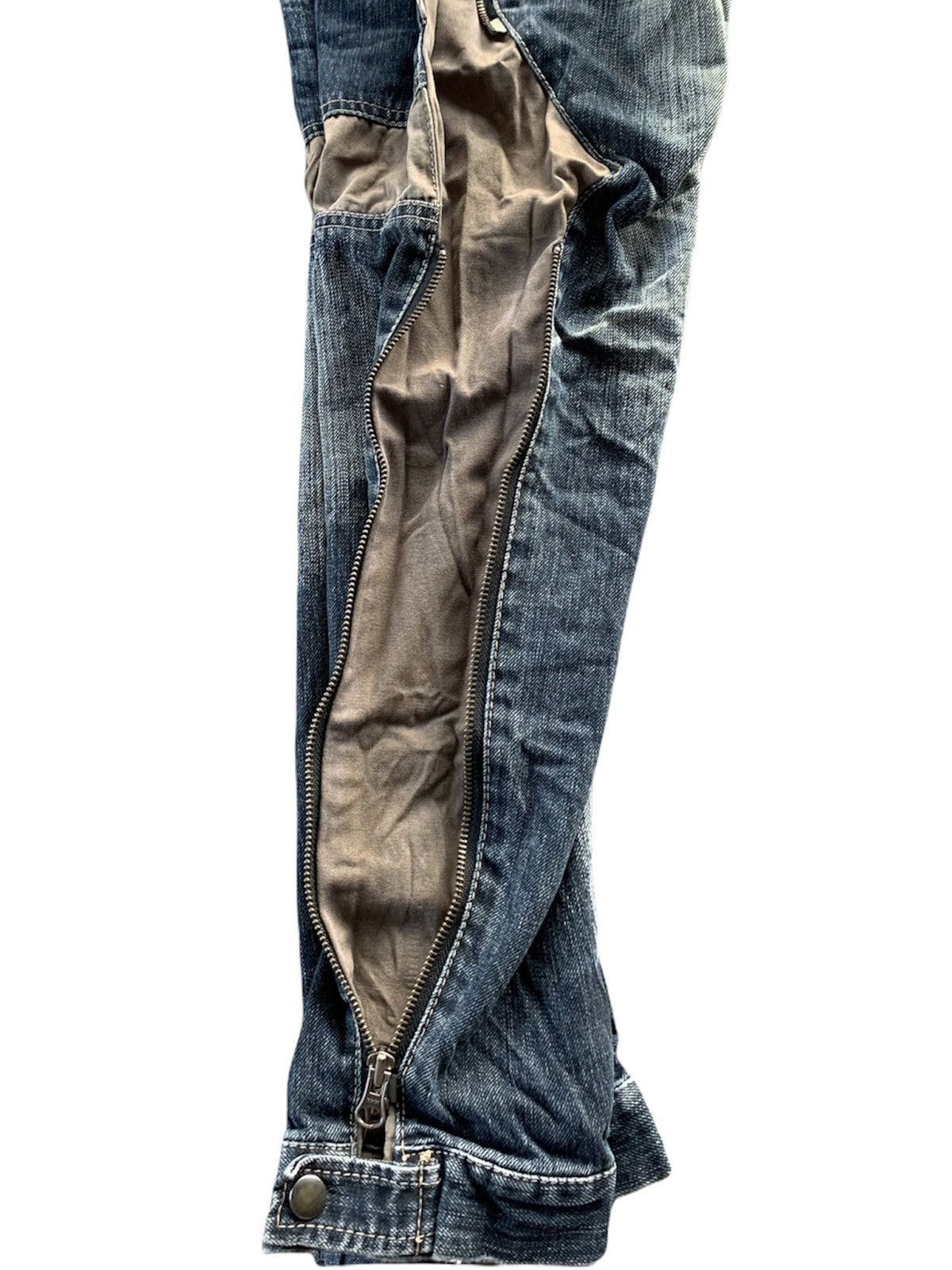 PPFM 💸BINDINGOFFER💸 PPFM Multi zipper Pocket Bondage Flare Denim Size US 30 / EU 46 - 5 Thumbnail