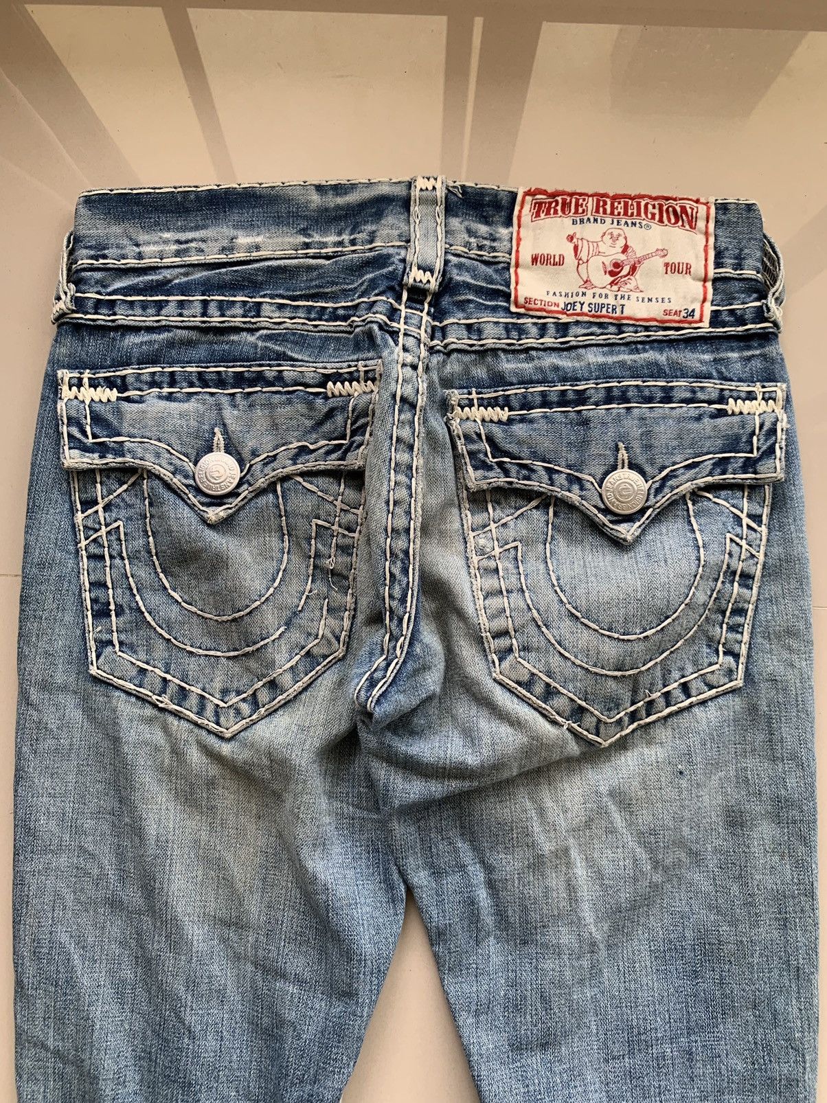 True Religion Vintage True Religion Distressed Denim Pants Size US 29 - 4 Thumbnail