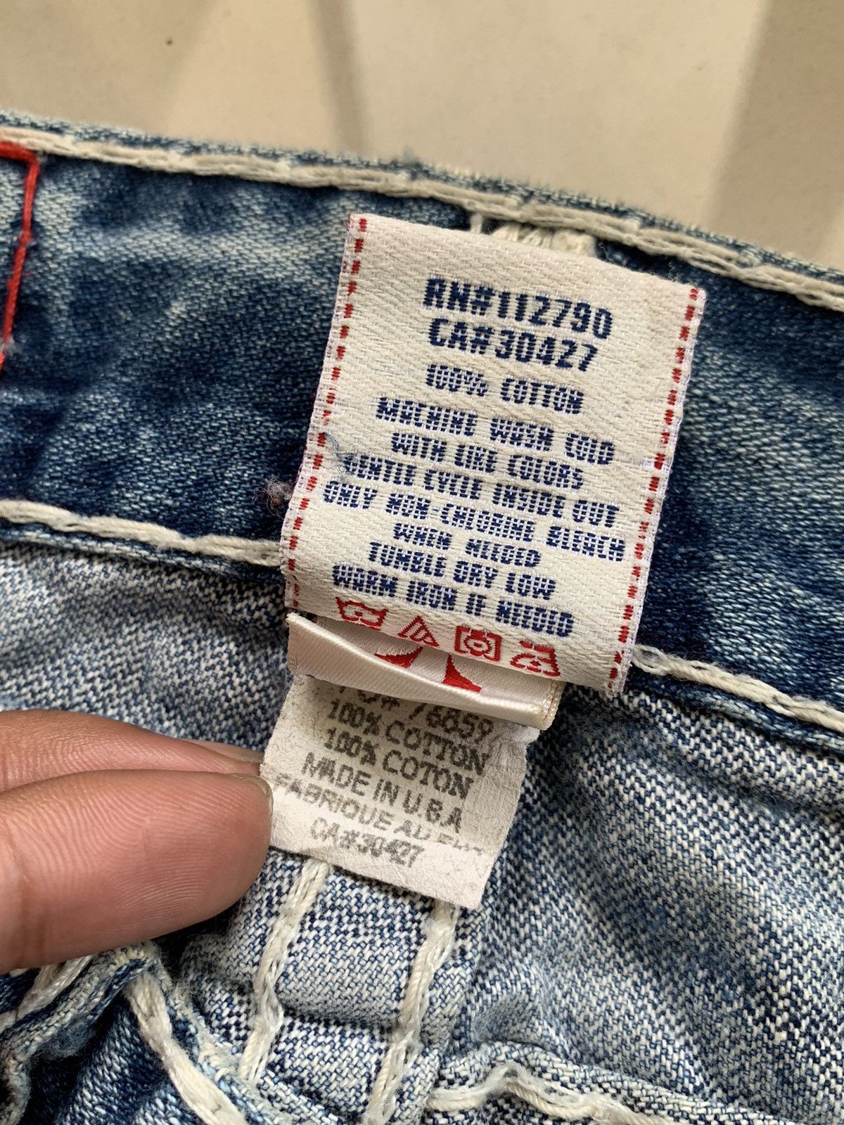 True Religion Vintage True Religion Distressed Denim Pants Size US 29 - 11 Thumbnail