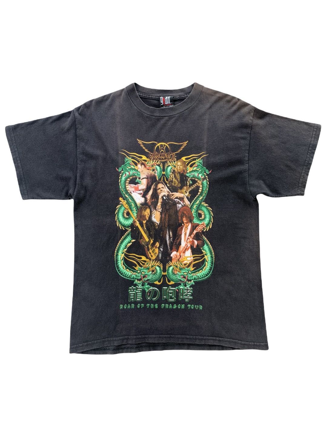 Band Tees Vintage 90s Aerosmith Roar Of The Dragon Tour T Shirt