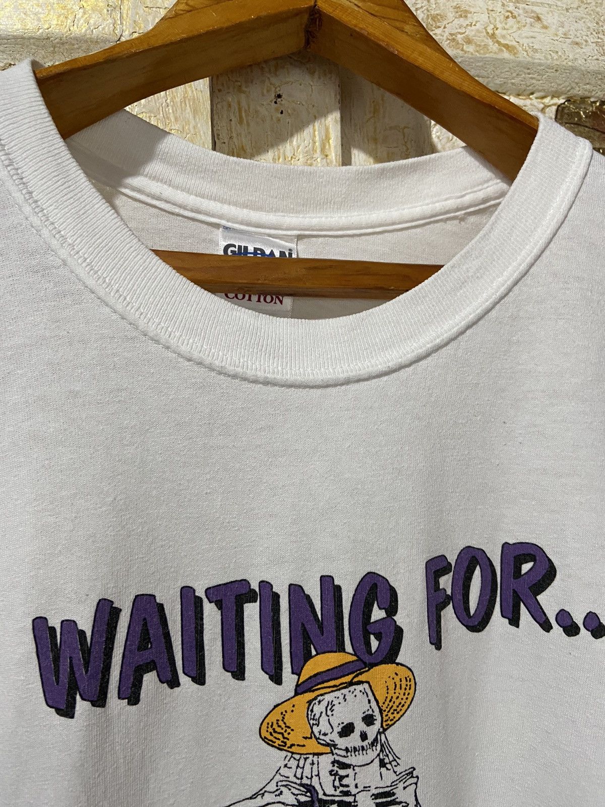 Fuck Art, Make Tees × Vintage 💥💥 90s 💥💥waiting for the perfect man T-shirt L Size US L / EU 52-54 / 3 - 4 Thumbnail