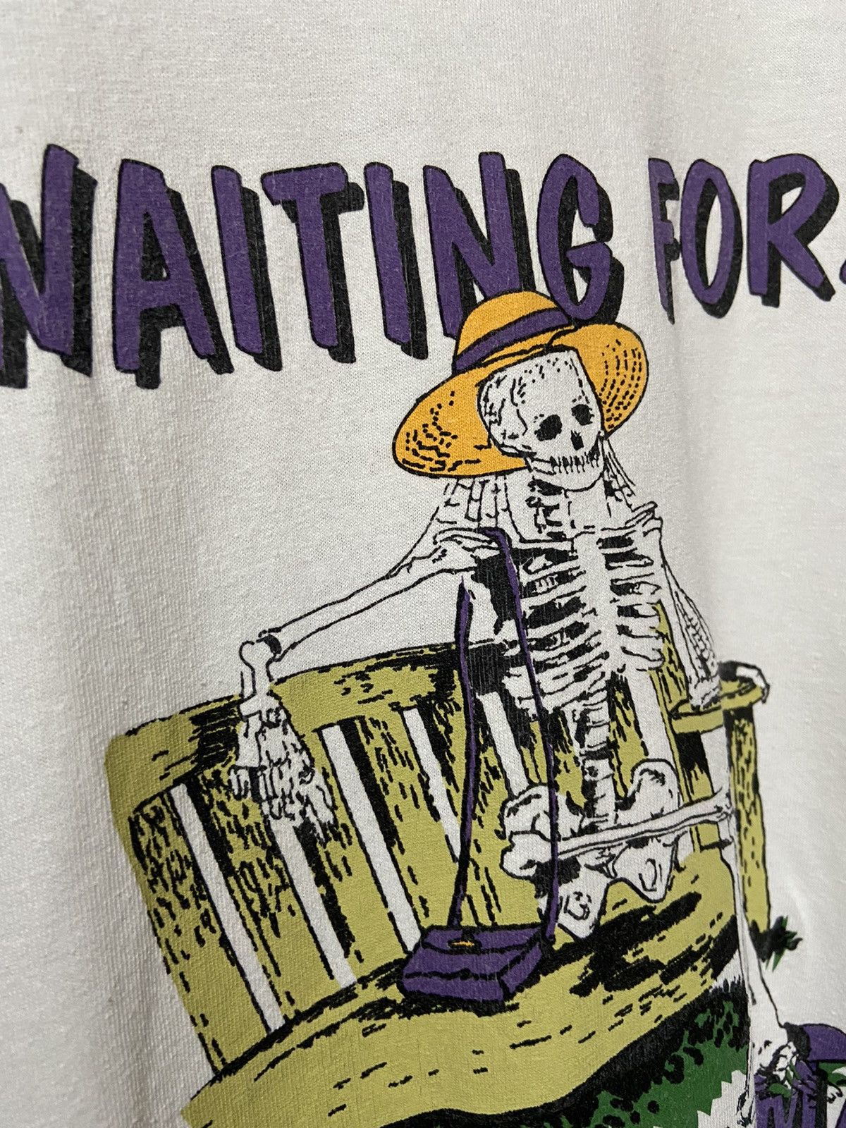 Fuck Art, Make Tees × Vintage 💥💥 90s 💥💥waiting for the perfect man T-shirt L Size US L / EU 52-54 / 3 - 2 Thumbnail
