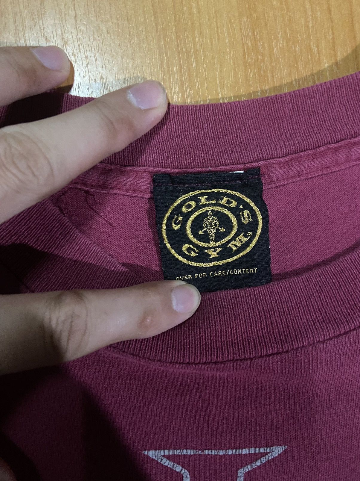 Vintage 💥Vintage 90s💥 Goldgym classic gym burgundy nice fade size M Size US M / EU 48-50 / 2 - 5 Thumbnail