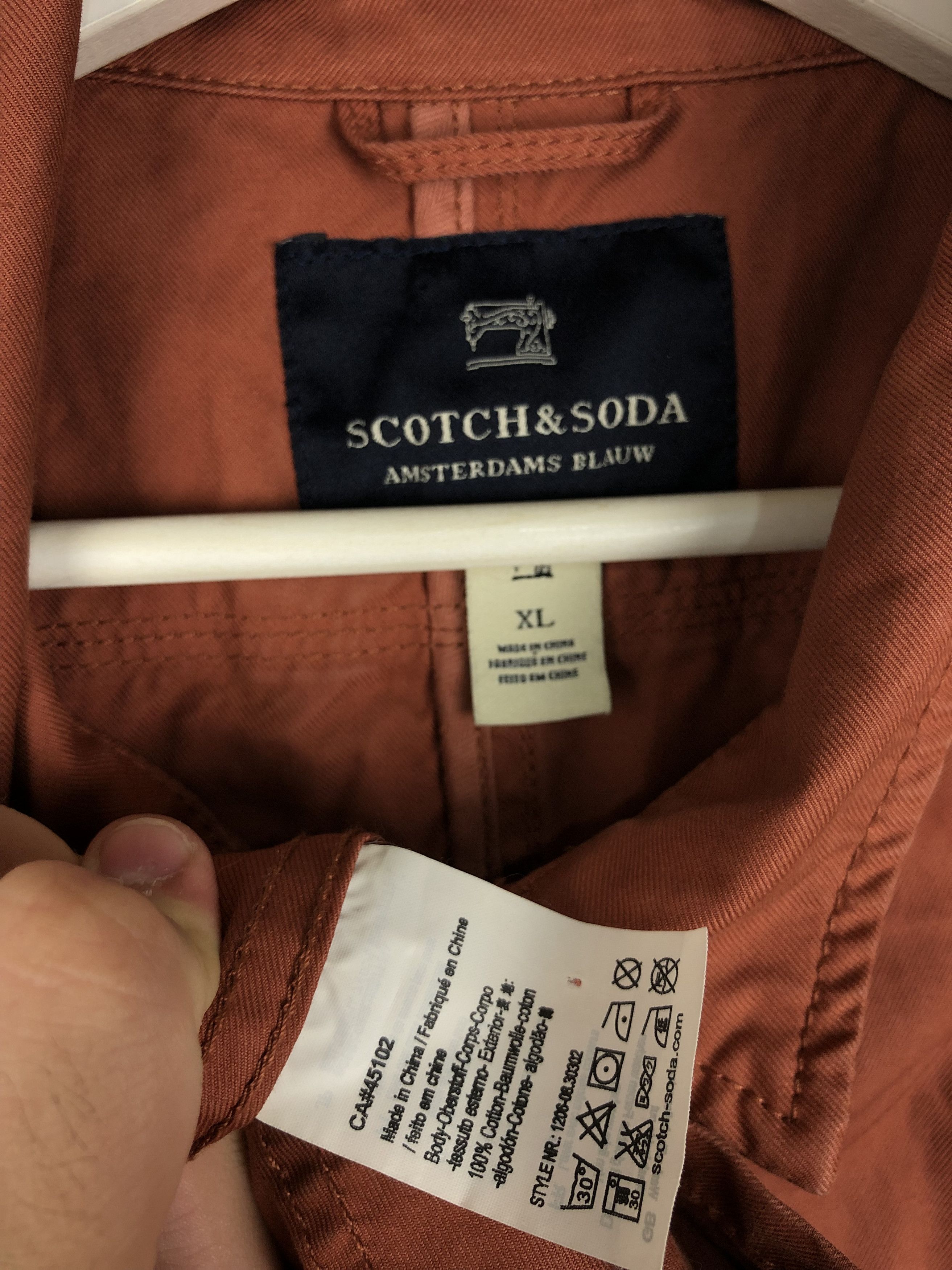 Scotch & Soda Scotch & Soda Jacket Amsterdams Blauw size XL Size US XL / EU 56 / 4 - 9 Thumbnail