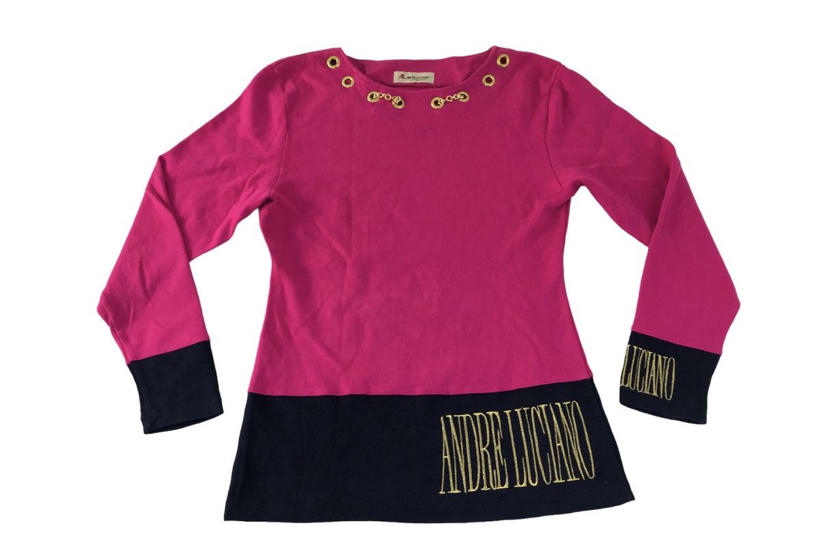 Andreluciano × Vintage 90s Andre Luciano Vesto Quest’abito Crew Neck Chain R370j Size S / US 4 / IT 40 - 1 Thumbnail