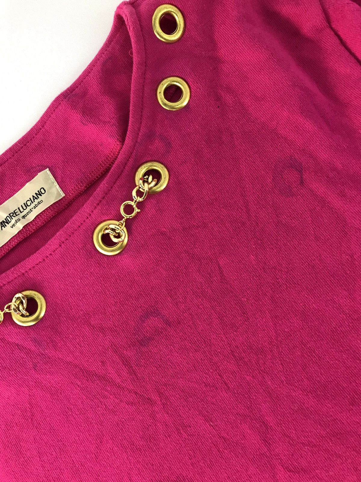 Andreluciano × Vintage 90s Andre Luciano Vesto Quest’abito Crew Neck Chain R370j Size S / US 4 / IT 40 - 11 Thumbnail