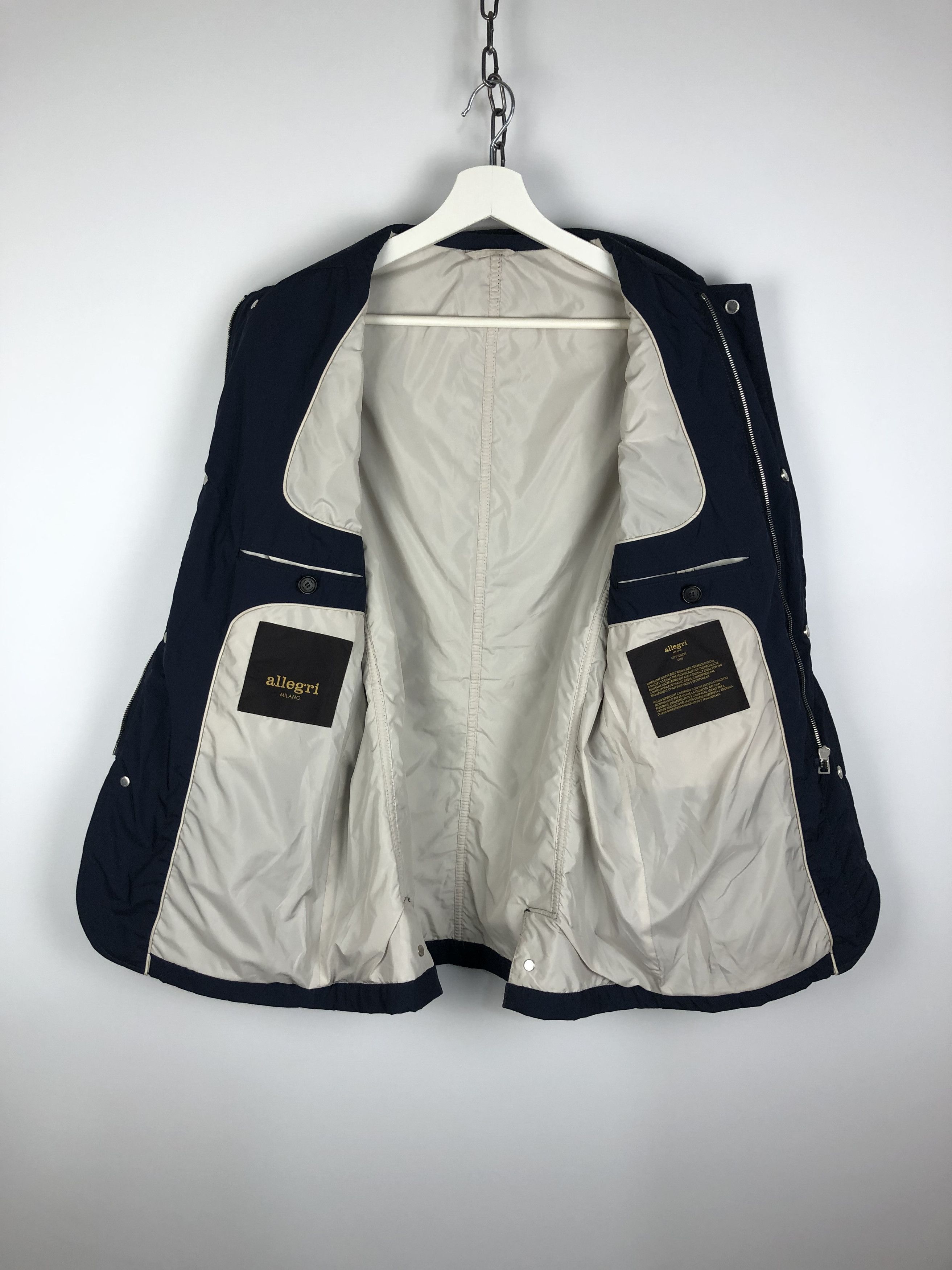 Allegri ALLEGRI MILANO JACKET CITY NYLON 2120 NAVY SIZE 46 Size US S / EU 44-46 / 1 - 8 Thumbnail