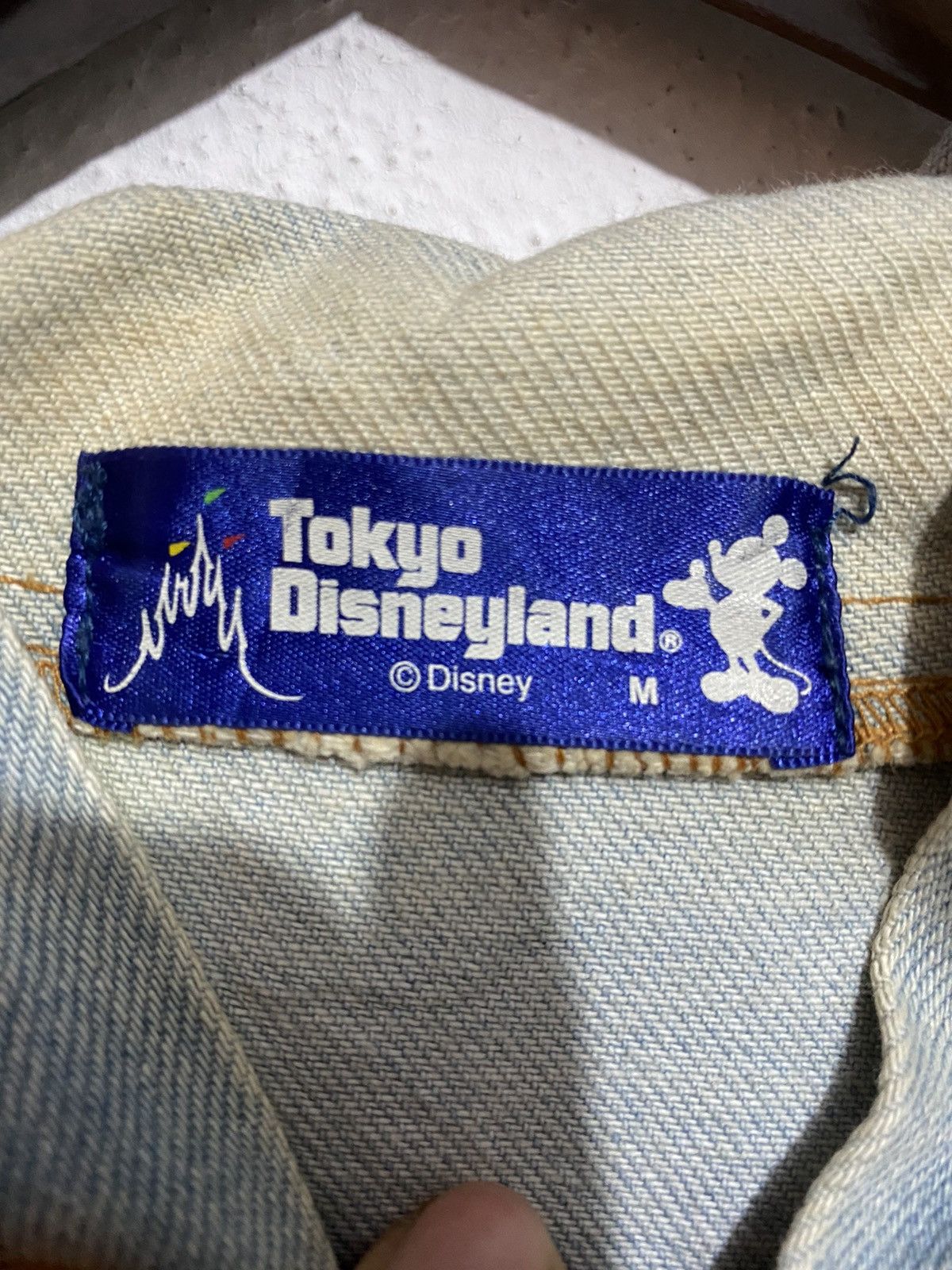 Disney × Mickey Mouse × Vintage Vintage Faded Disney Mickey Mouse Hoodie Denim Jacket Size US M / EU 48-50 / 2 - 5 Thumbnail