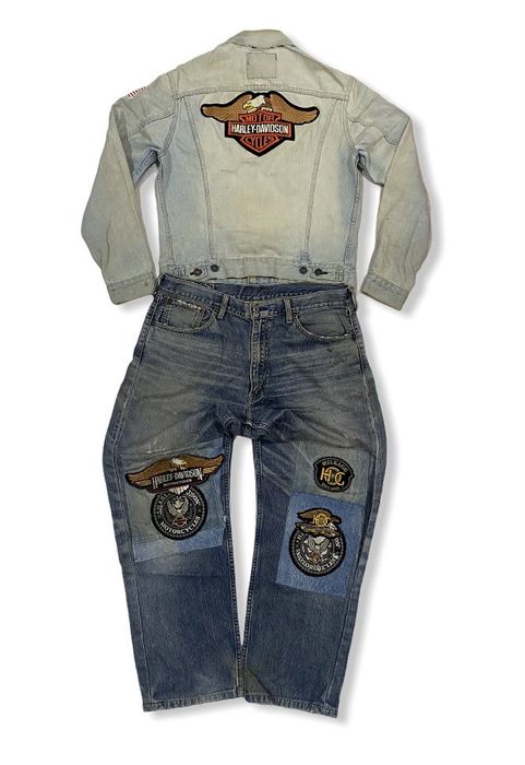 Vintage Vintage LEVIS BIG E X HARLEY DAVIDSON CUSTOM MADE | Grailed