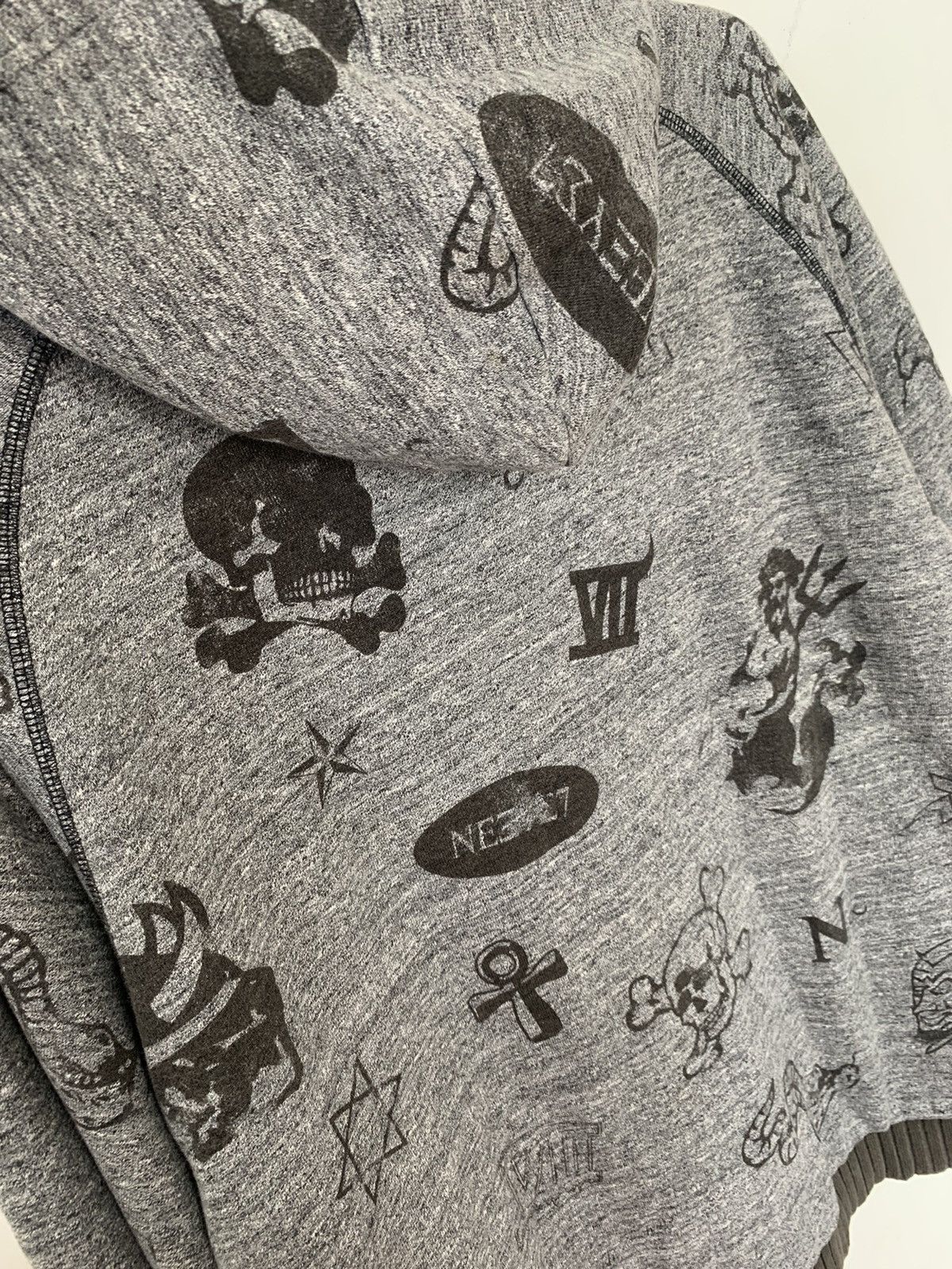 If Six Was Nine Vintage Nexus7 Full Print Thermal Zip Hoodie Size US L / EU 52-54 / 3 - 13 Thumbnail
