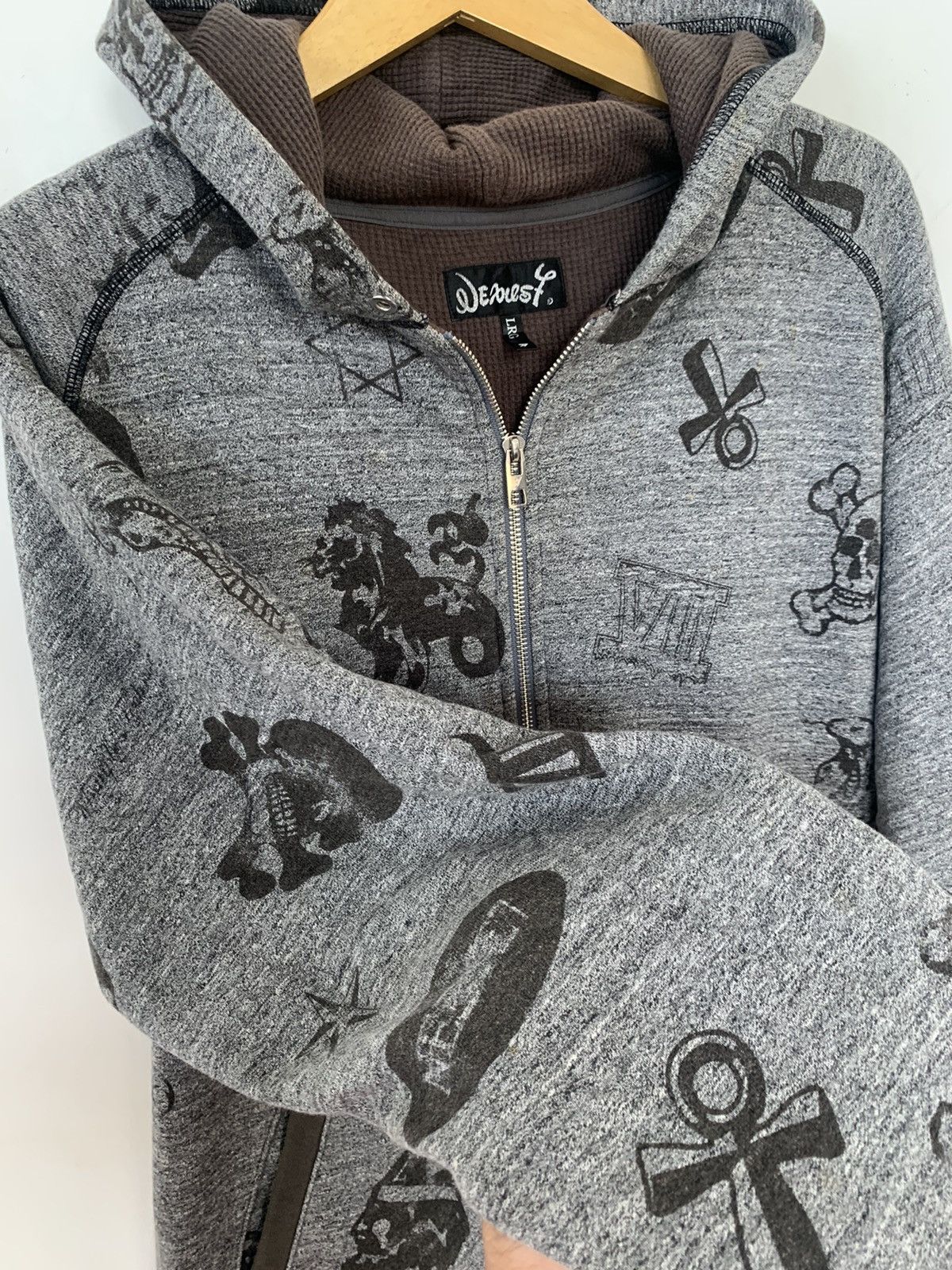 If Six Was Nine Vintage Nexus7 Full Print Thermal Zip Hoodie Size US L / EU 52-54 / 3 - 7 Thumbnail