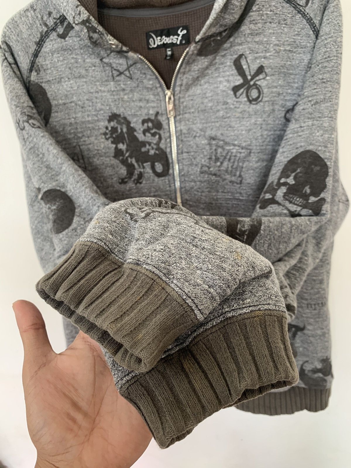 If Six Was Nine Vintage Nexus7 Full Print Thermal Zip Hoodie Size US L / EU 52-54 / 3 - 8 Thumbnail
