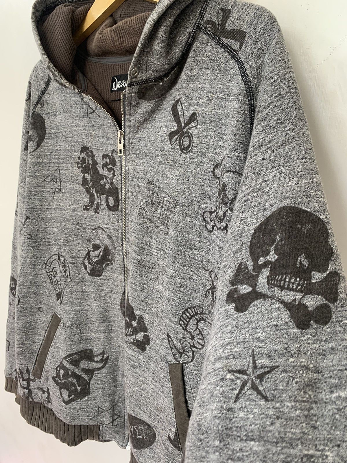 If Six Was Nine Vintage Nexus7 Full Print Thermal Zip Hoodie Size US L / EU 52-54 / 3 - 3 Thumbnail