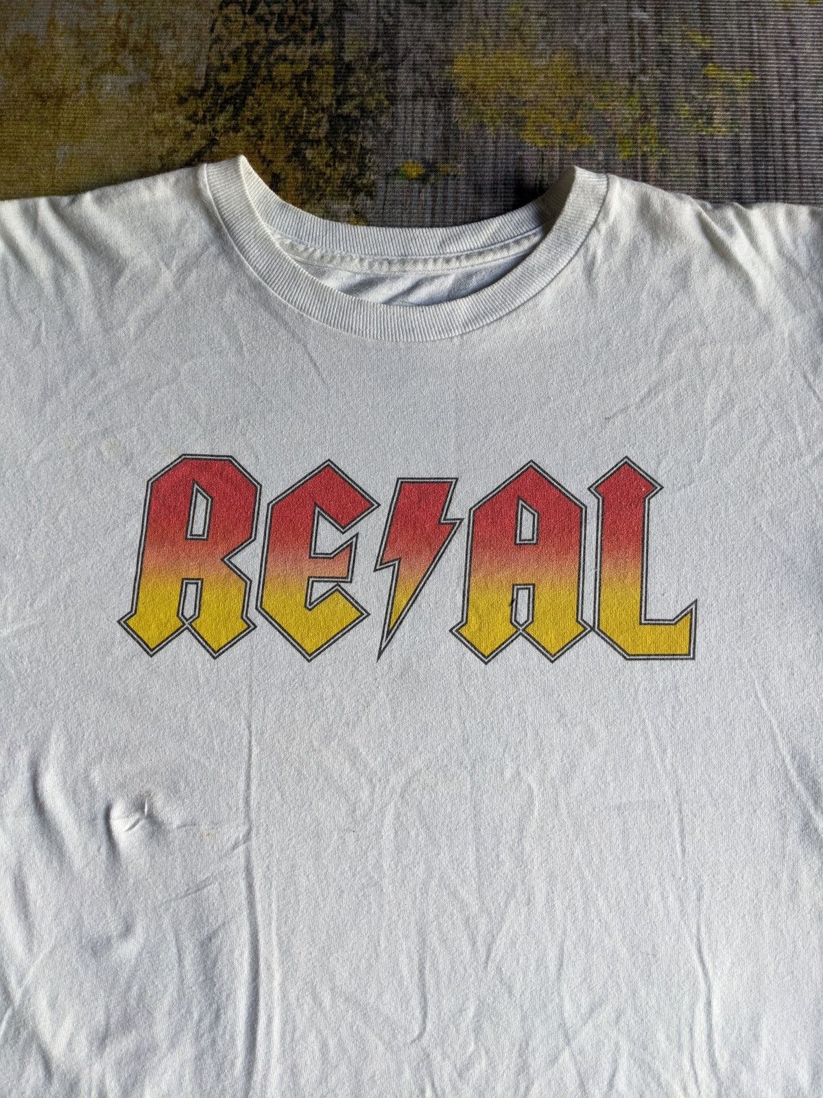 Vintage 00s Real Skateboard parody ACDC