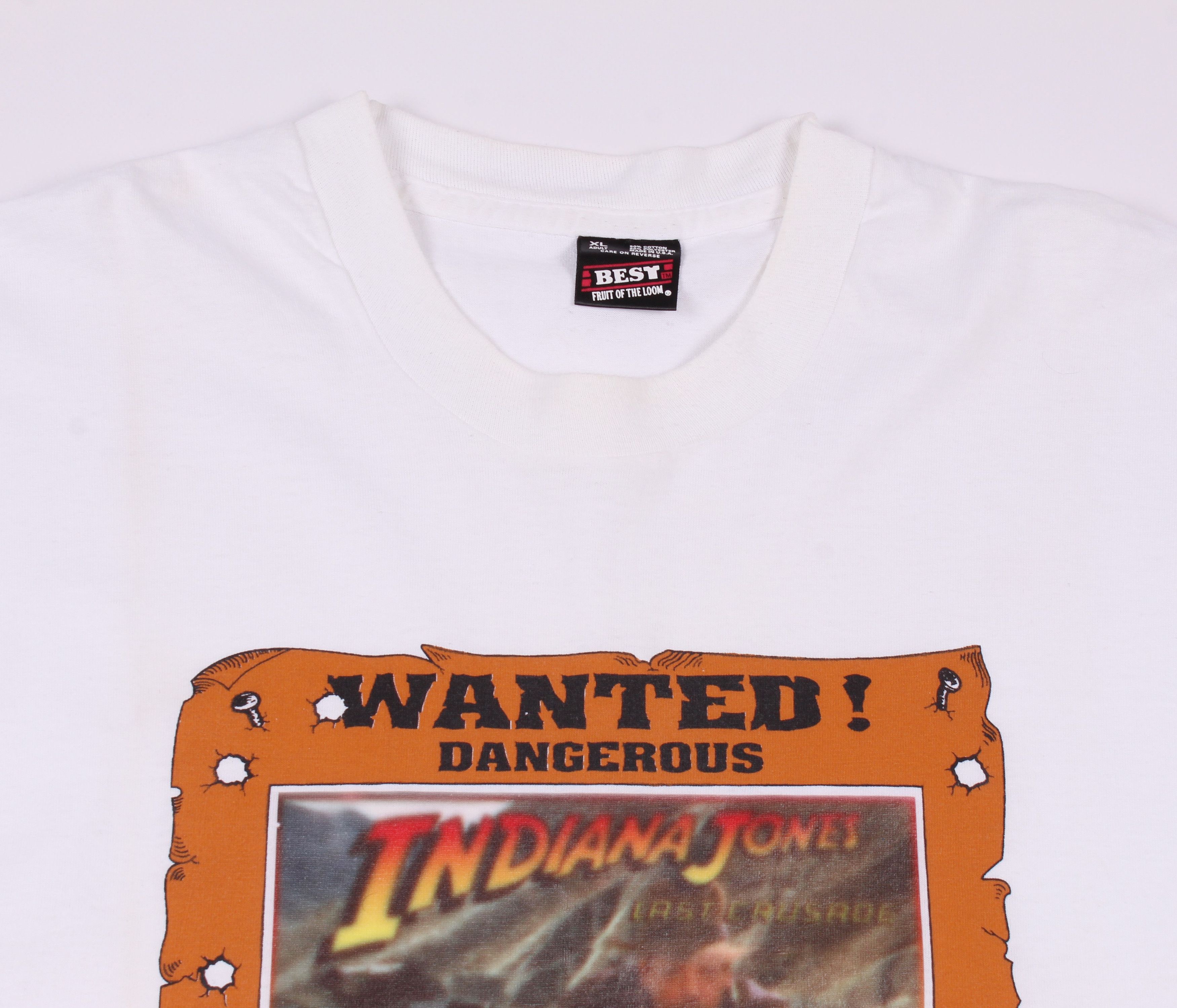 Vintage Vintage 89 Indiana Jones The Last Crusade Movie Promo Tshirt Size US XL / EU 56 / 4 - 2 Thumbnail