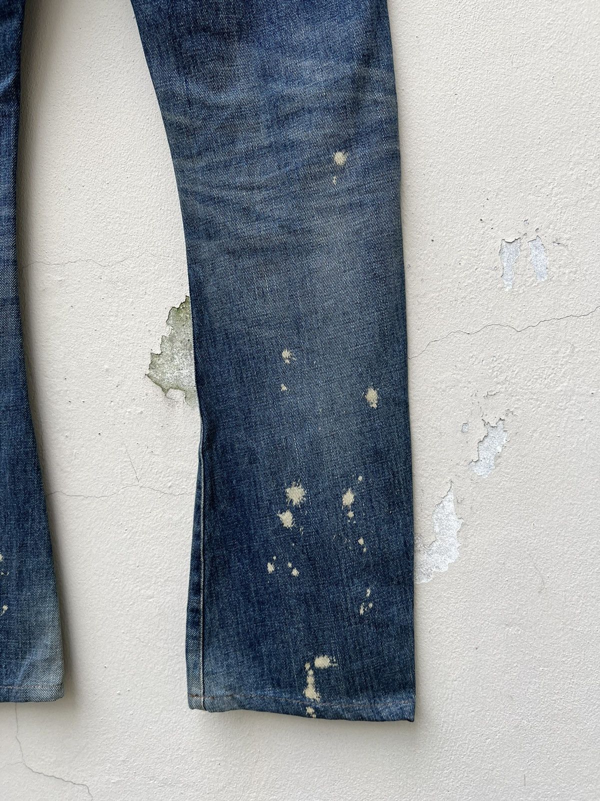 Schlussel Schlussel Japan Rips Snakes Scales Design Patchwork Denim Size US 31 - 20 Thumbnail