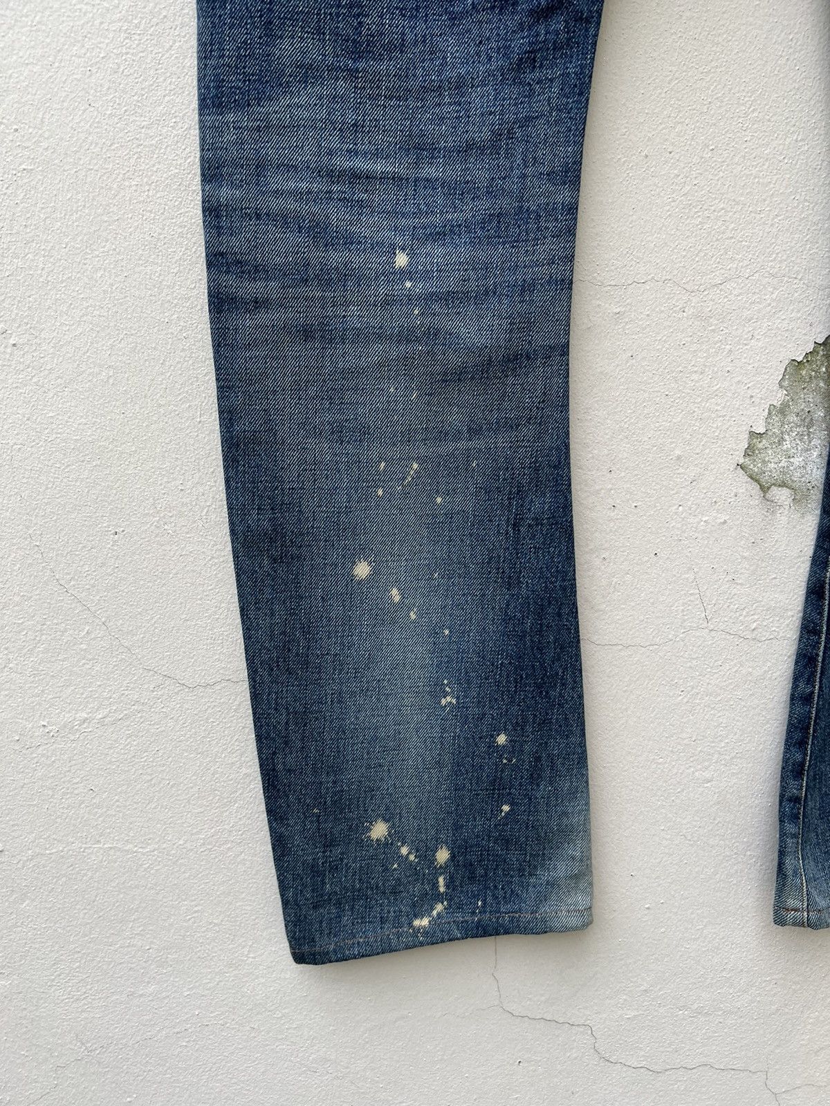 Schlussel Schlussel Japan Rips Snakes Scales Design Patchwork Denim Size US 31 - 17 Thumbnail
