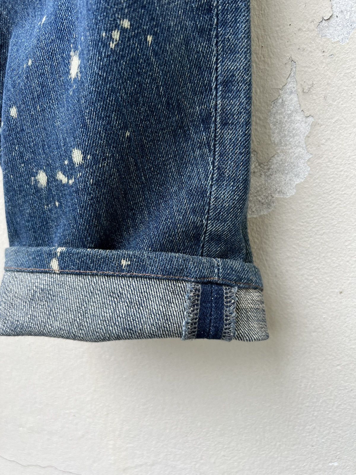 Schlussel Schlussel Japan Rips Snakes Scales Design Patchwork Denim Size US 31 - 14 Thumbnail