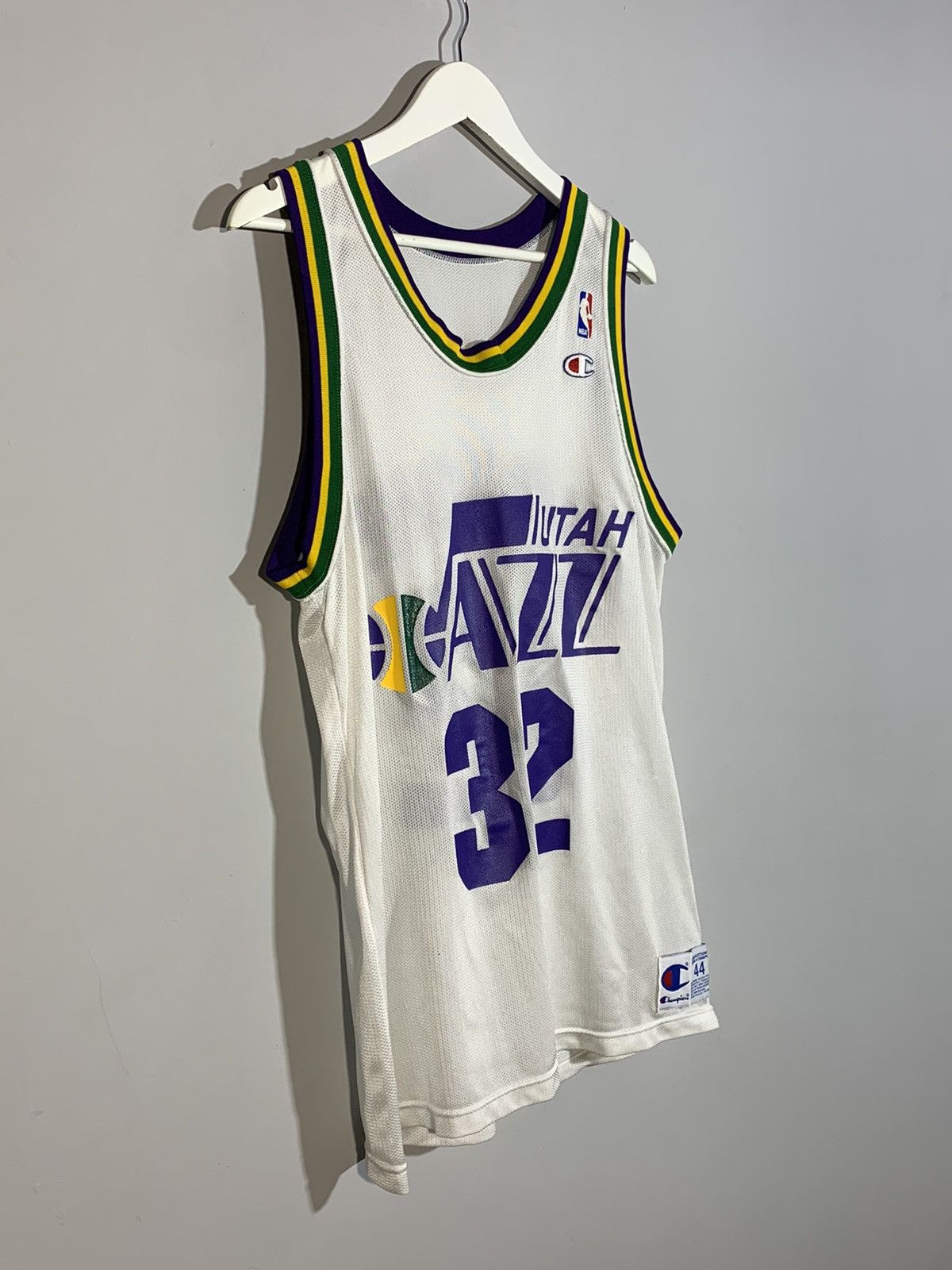 Champion × NBA × Vintage #32 K.Malone Jazz Utah Champion Vintage NBA Jersey Size US L / EU 52-54 / 3 - 3 Thumbnail